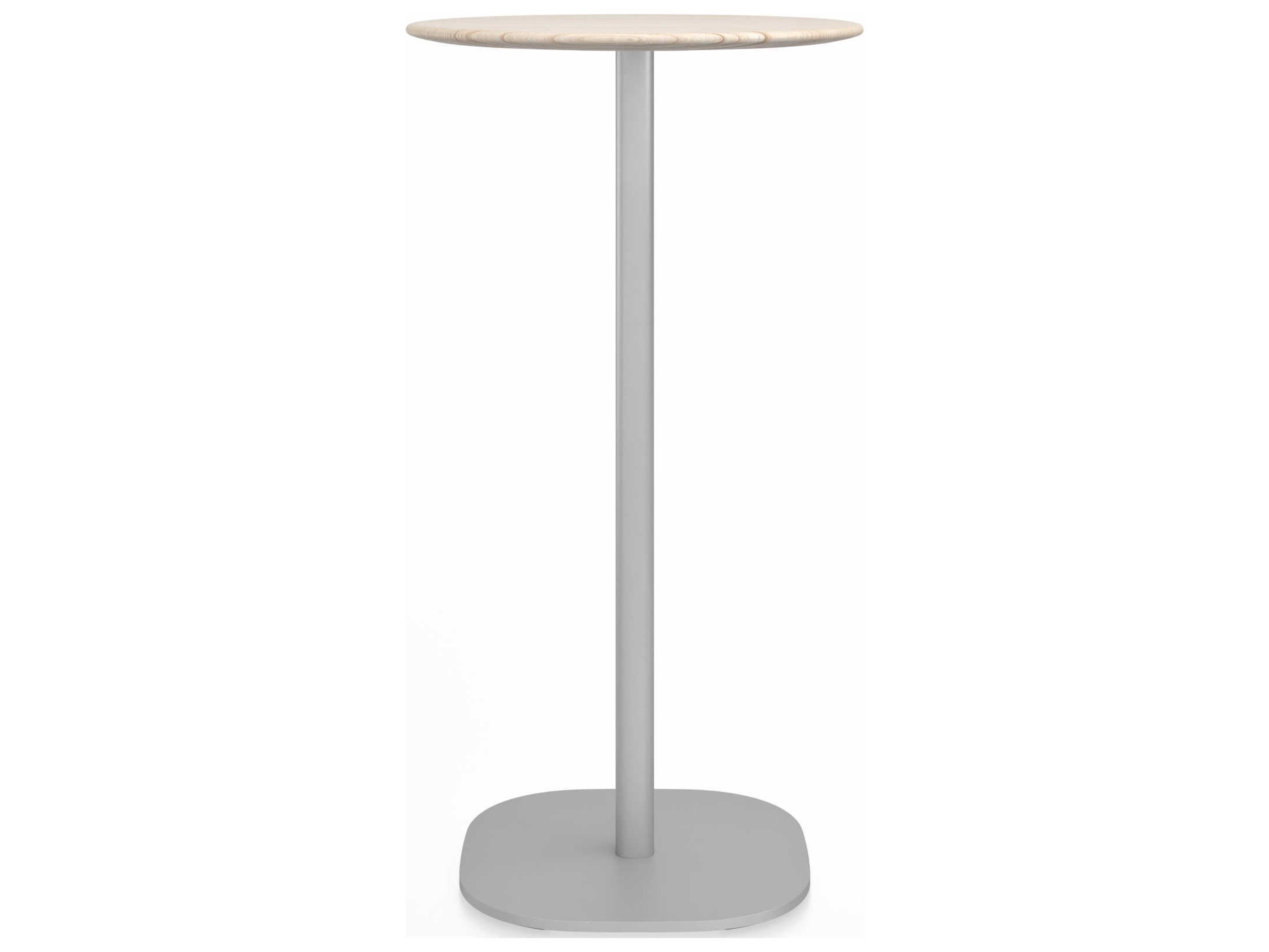 Emeco Flat Base Jasper Morrison Round Wood Bar Table