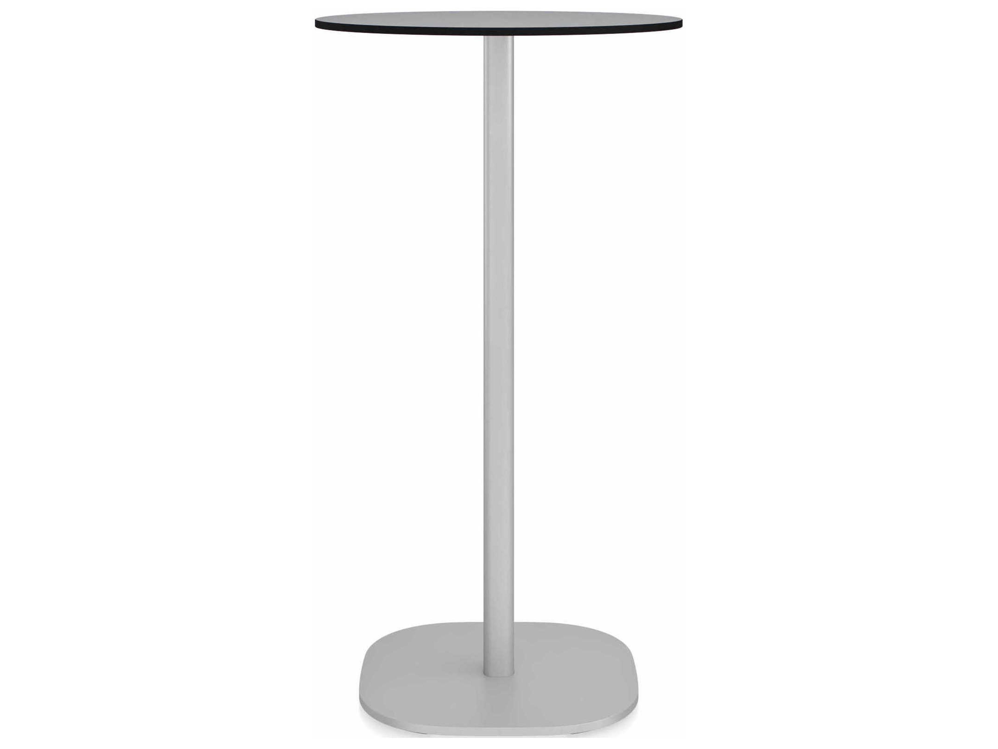 Emeco Flat Base Jasper Morrison Round Wood Bar Table