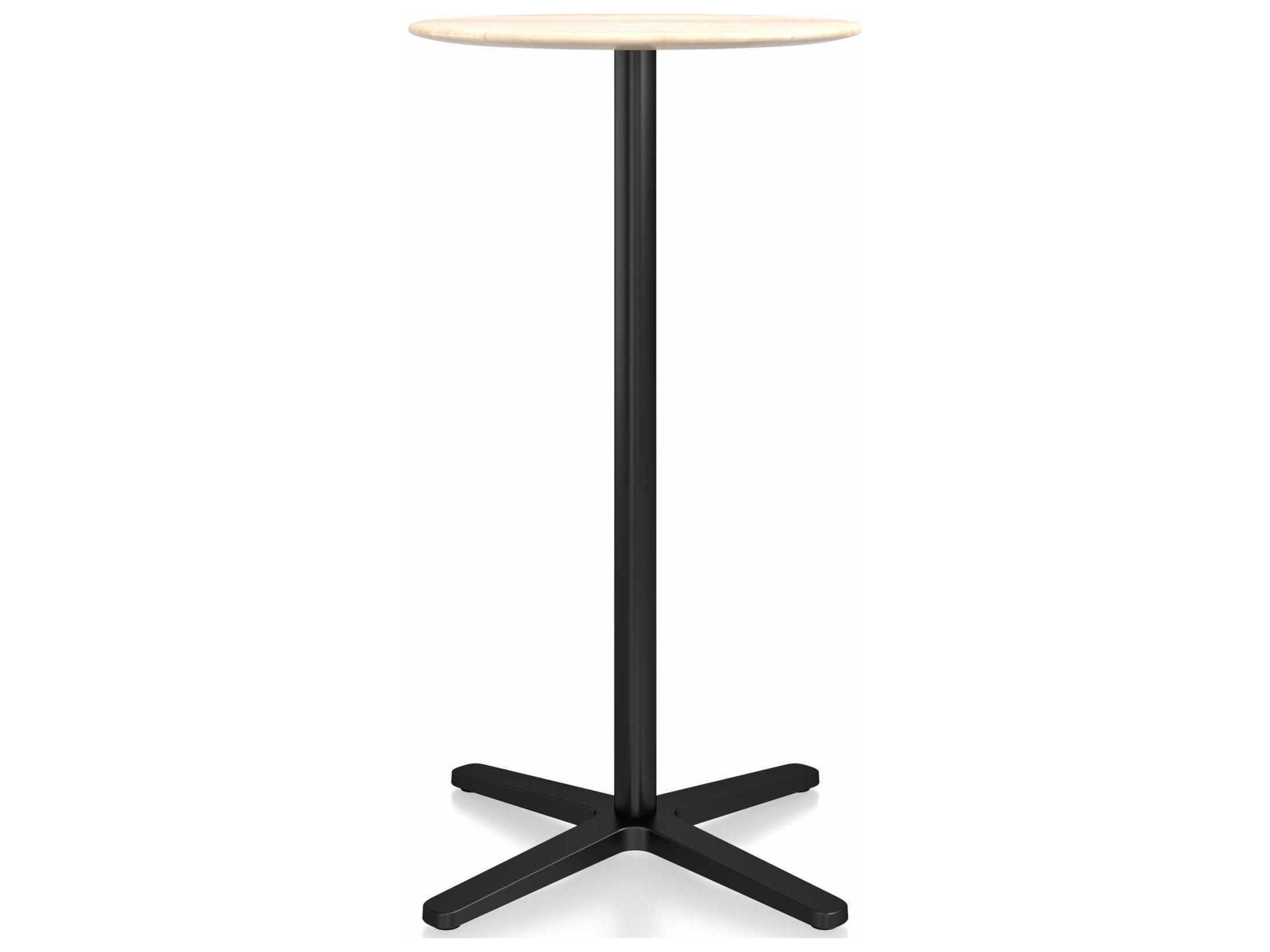 Emeco X Base By Jasper Morrison Round Wood Bar Table
