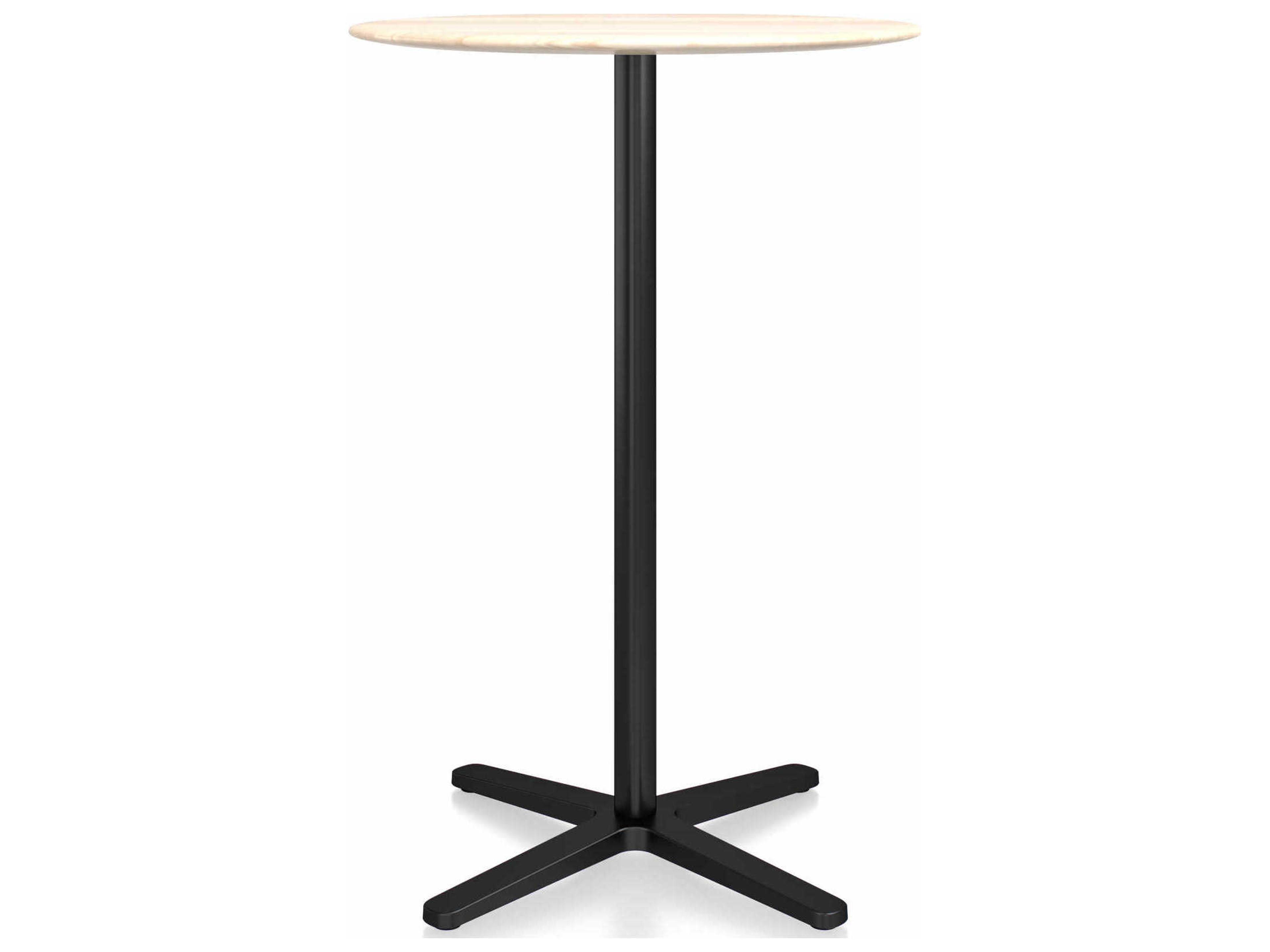 Emeco X Base By Jasper Morrison Round Wood Bar Table