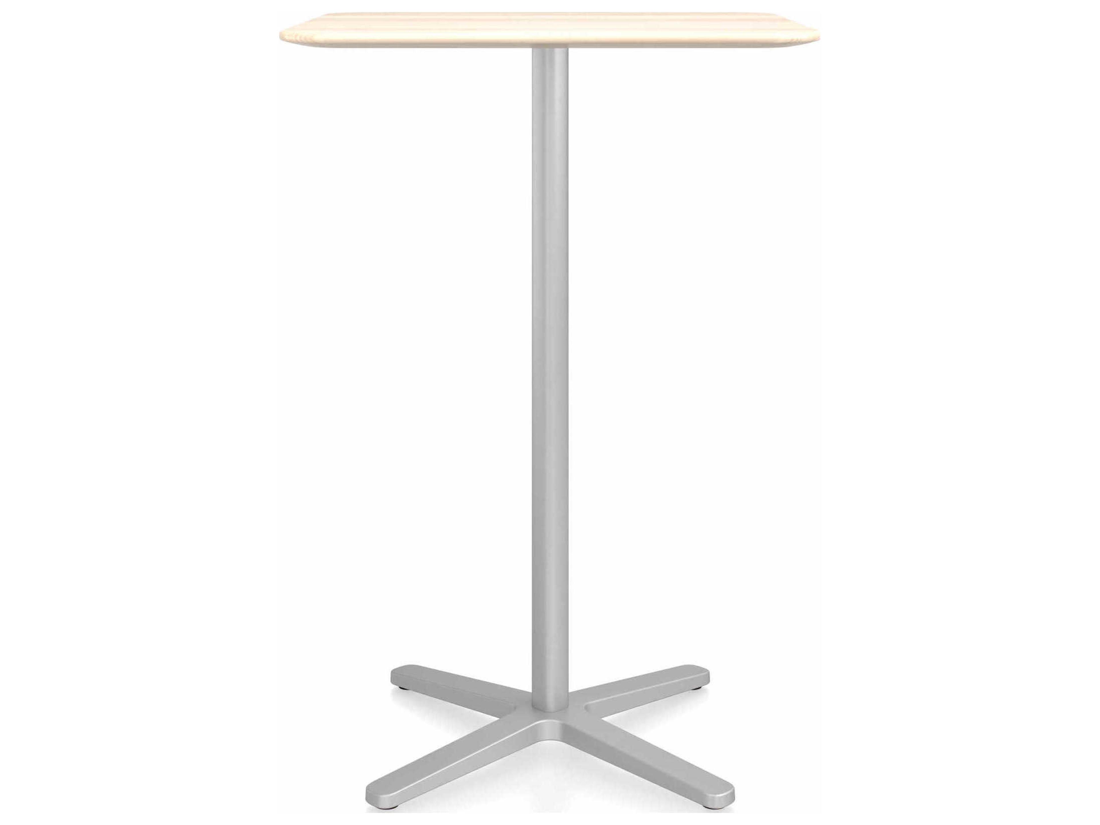 Emeco X Base By Jasper Morrison Square Wood Bar Table