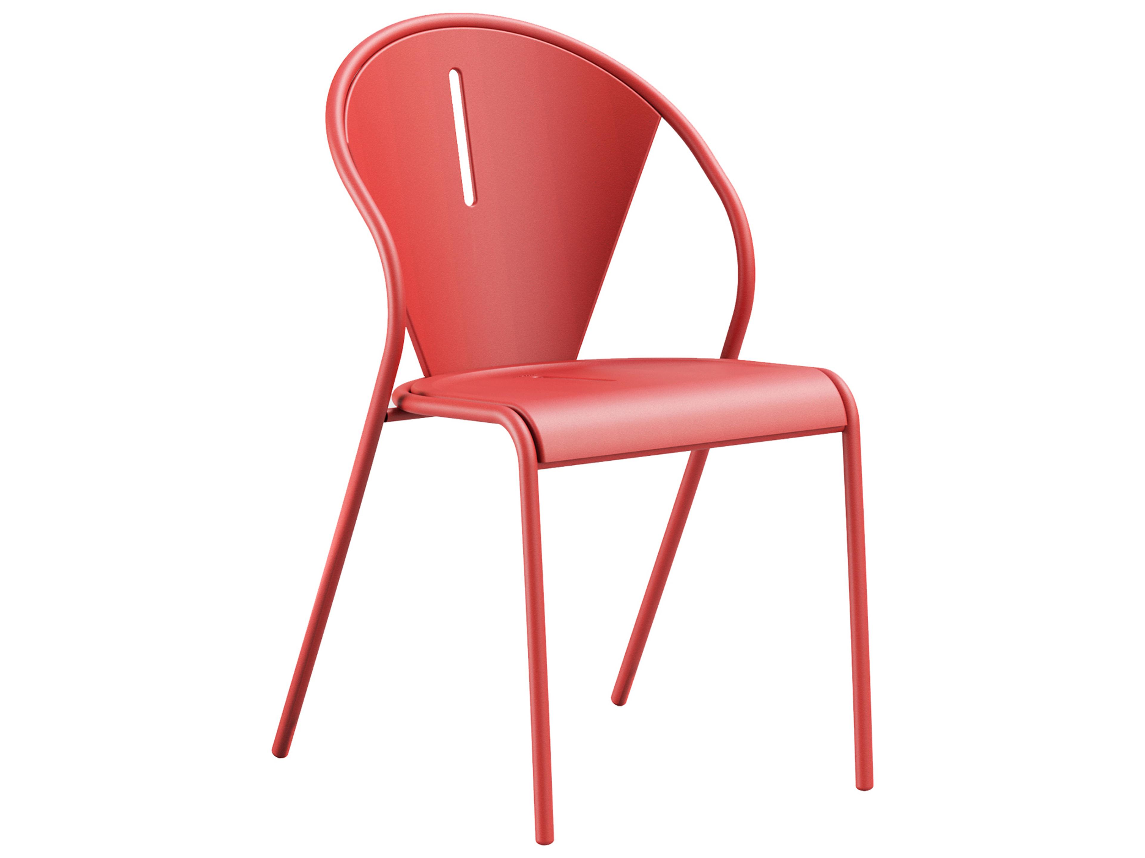 Code Steel Stackable Patio Dining Side Chair