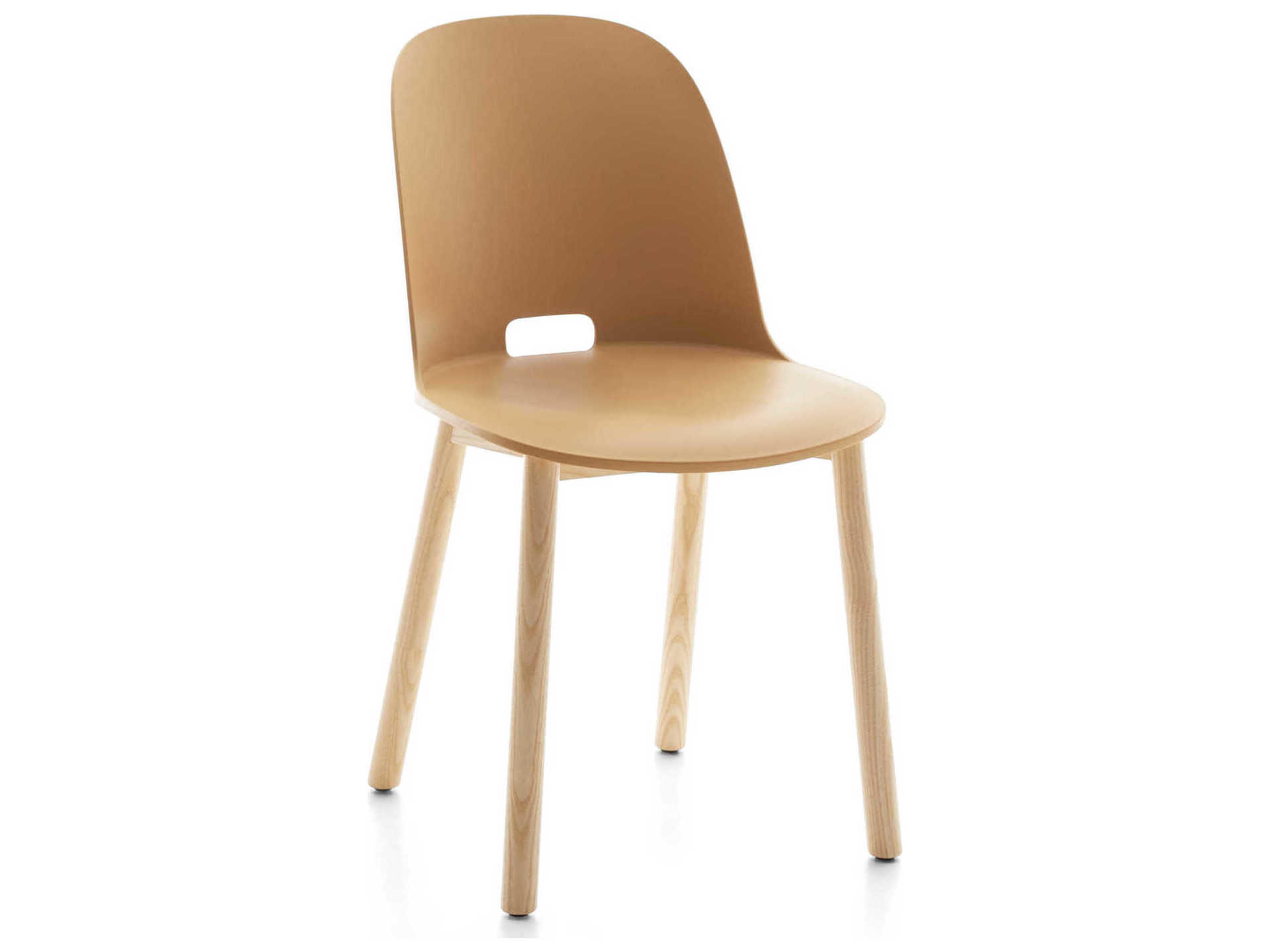 Emeco Alfi By Jasper Morrison Ash Wood Brown Side Dining Chair