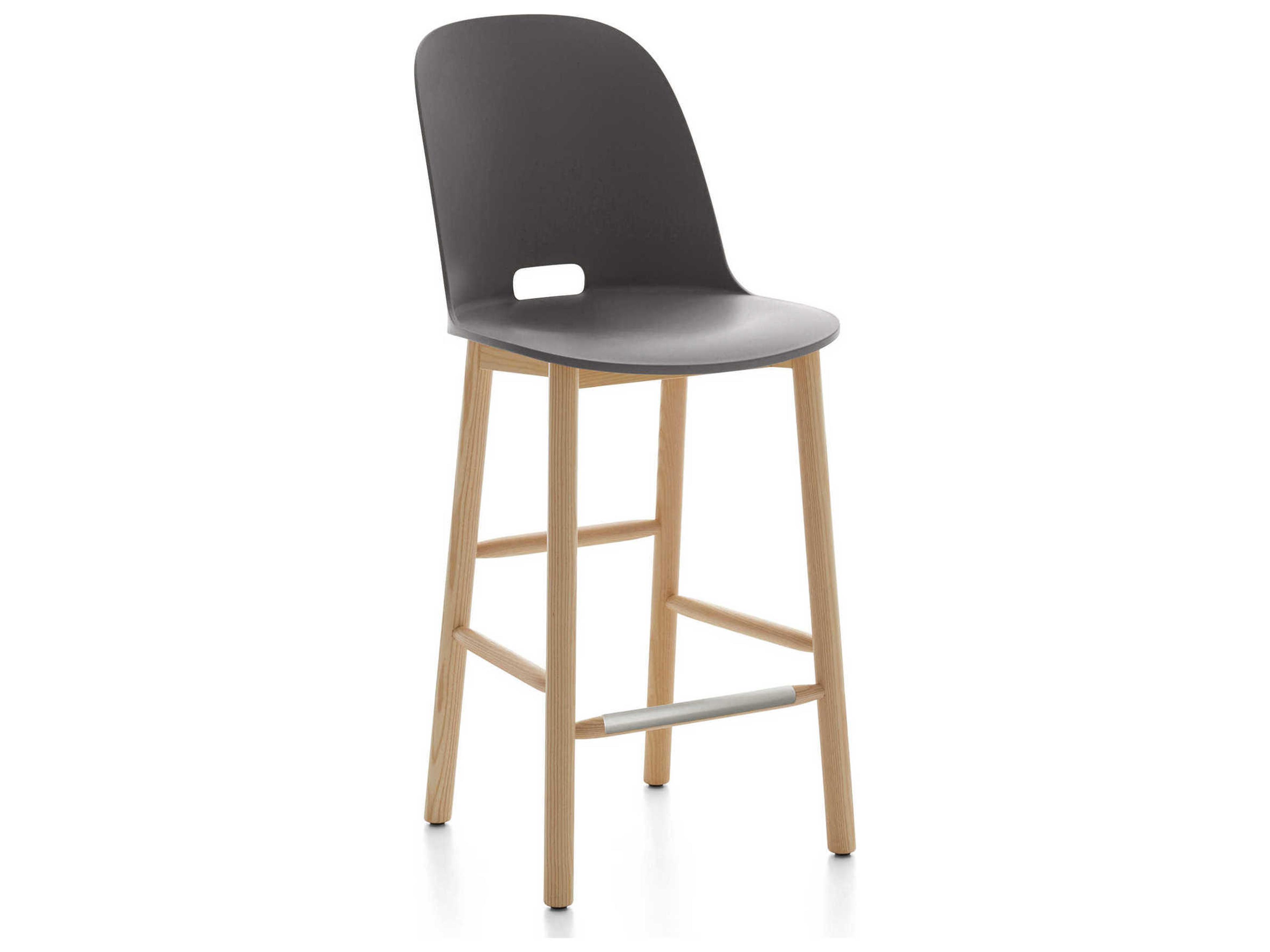 Emeco Alfi By Jasper Morrison Ash Wood Counter Stool