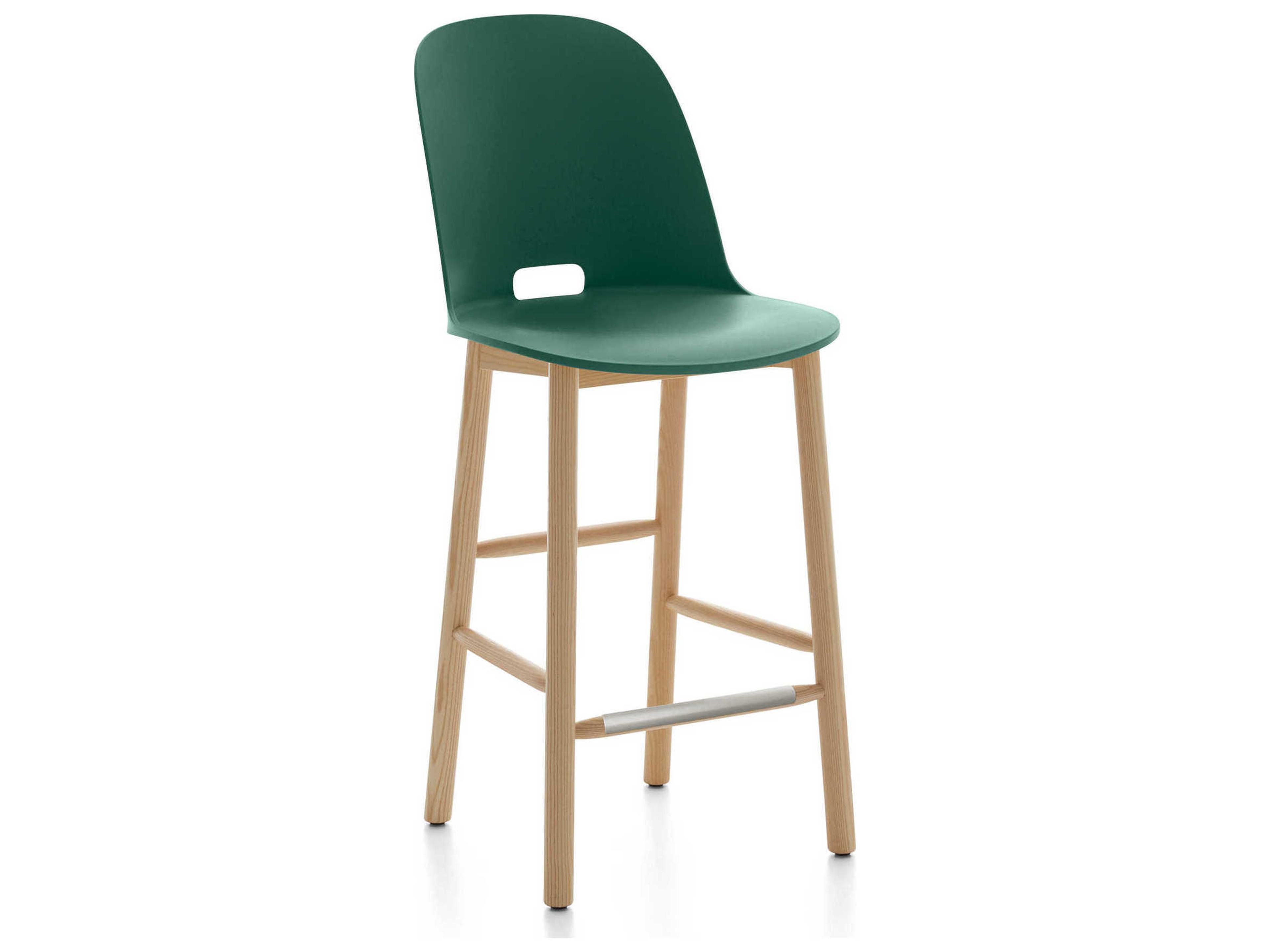 Emeco Alfi By Jasper Morrison Ash Wood Counter Stool