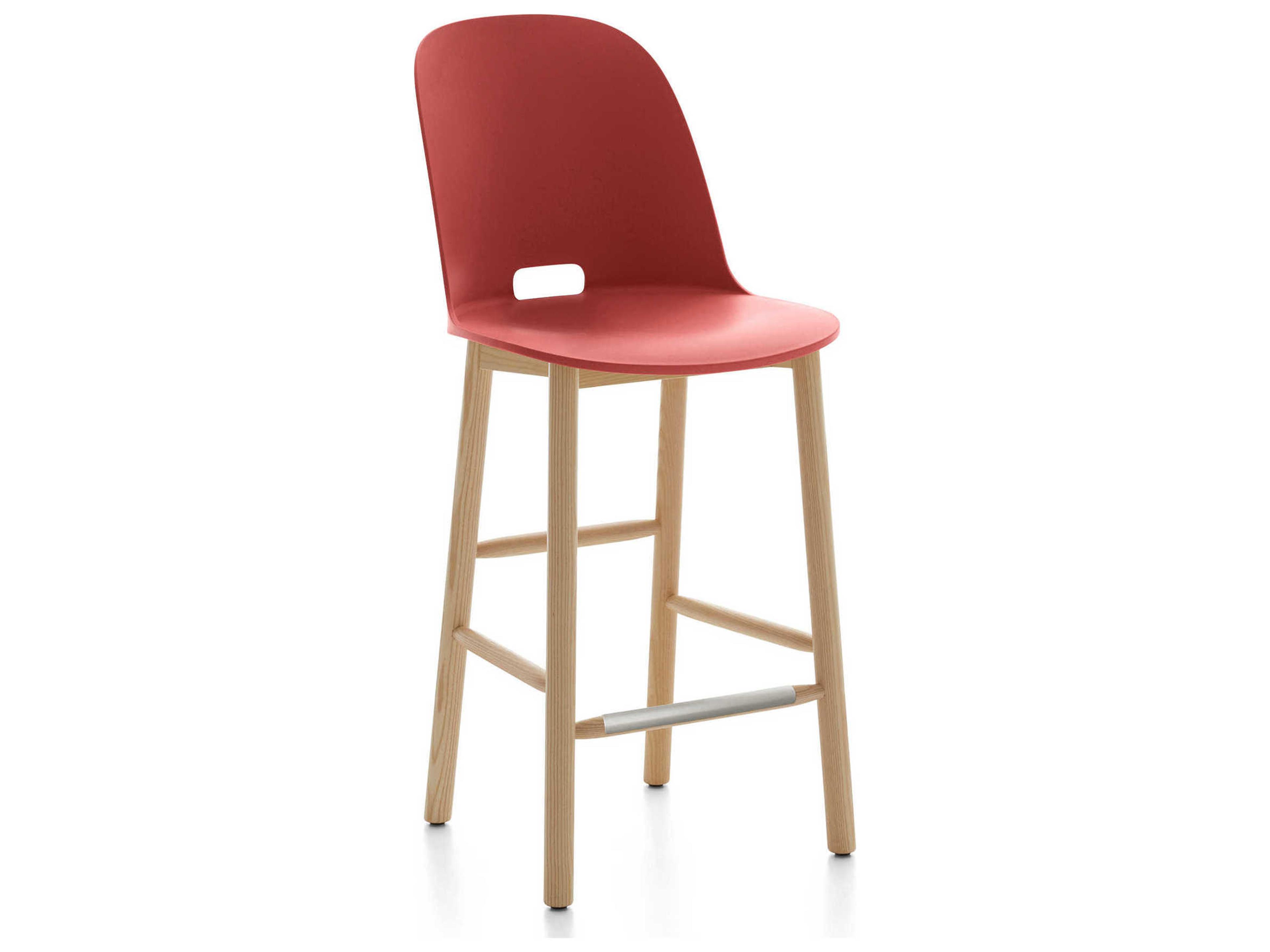 Emeco Alfi By Jasper Morrison Ash Wood Counter Stool