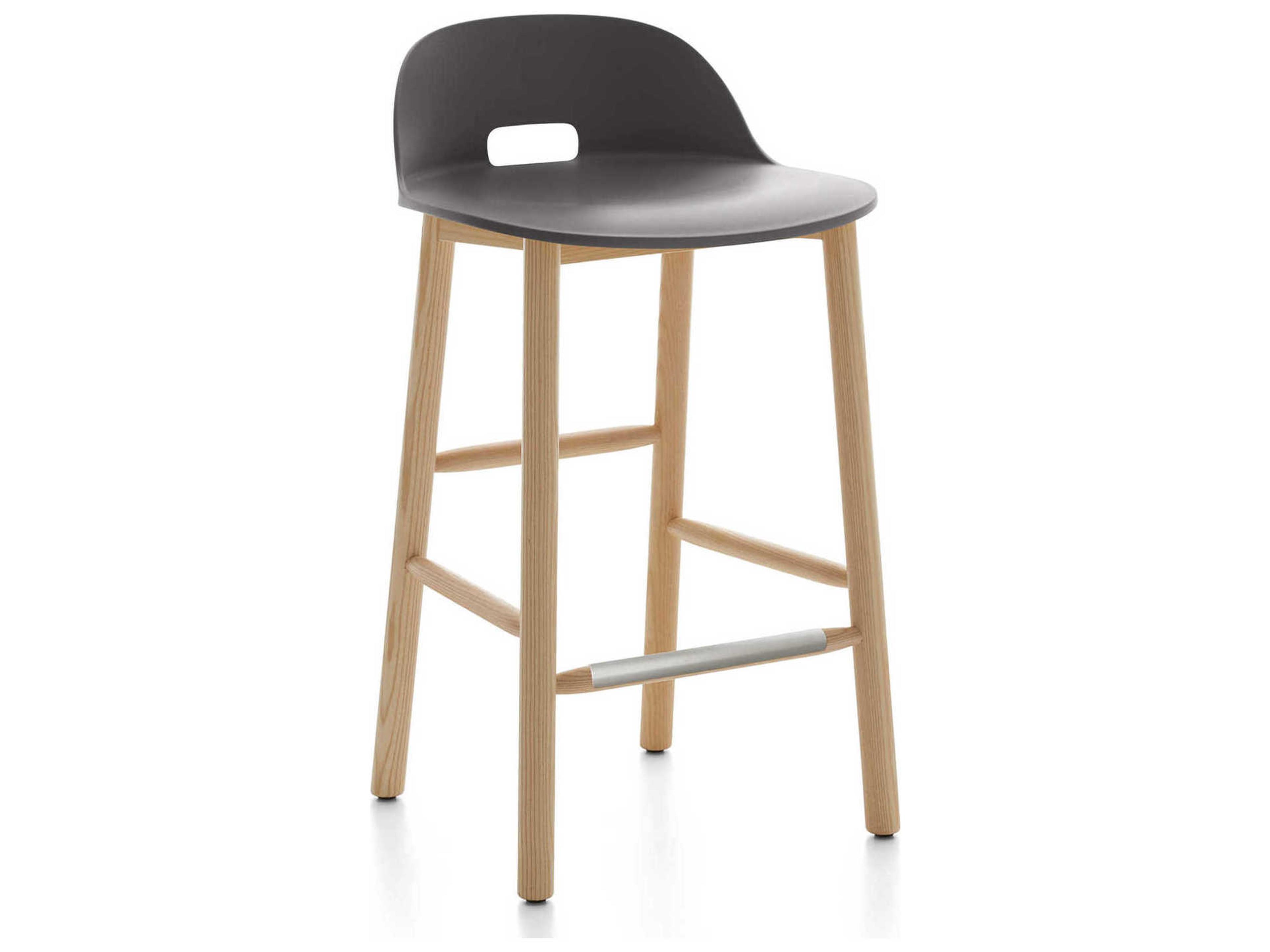 Emeco Alfi By Jasper Morrison Ash Wood Counter Stool