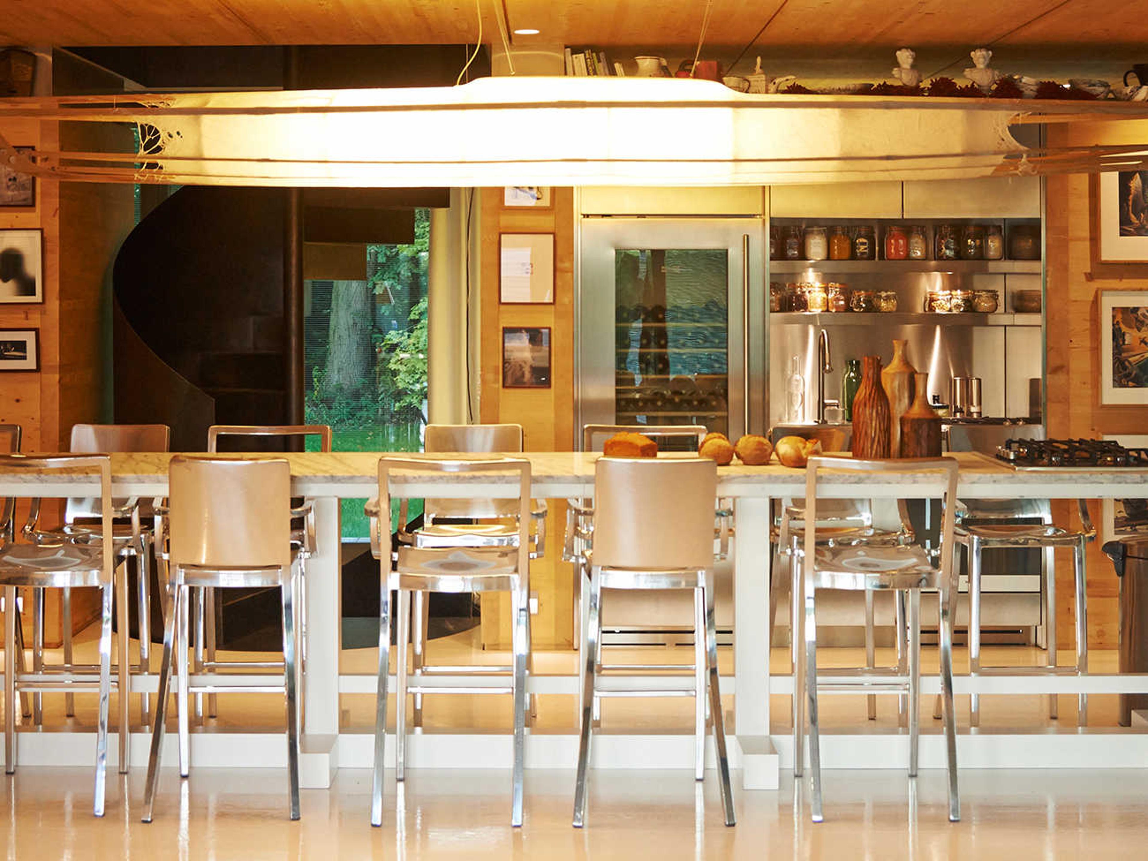 Emeco Hudson Polished Aluminum Bar Stool