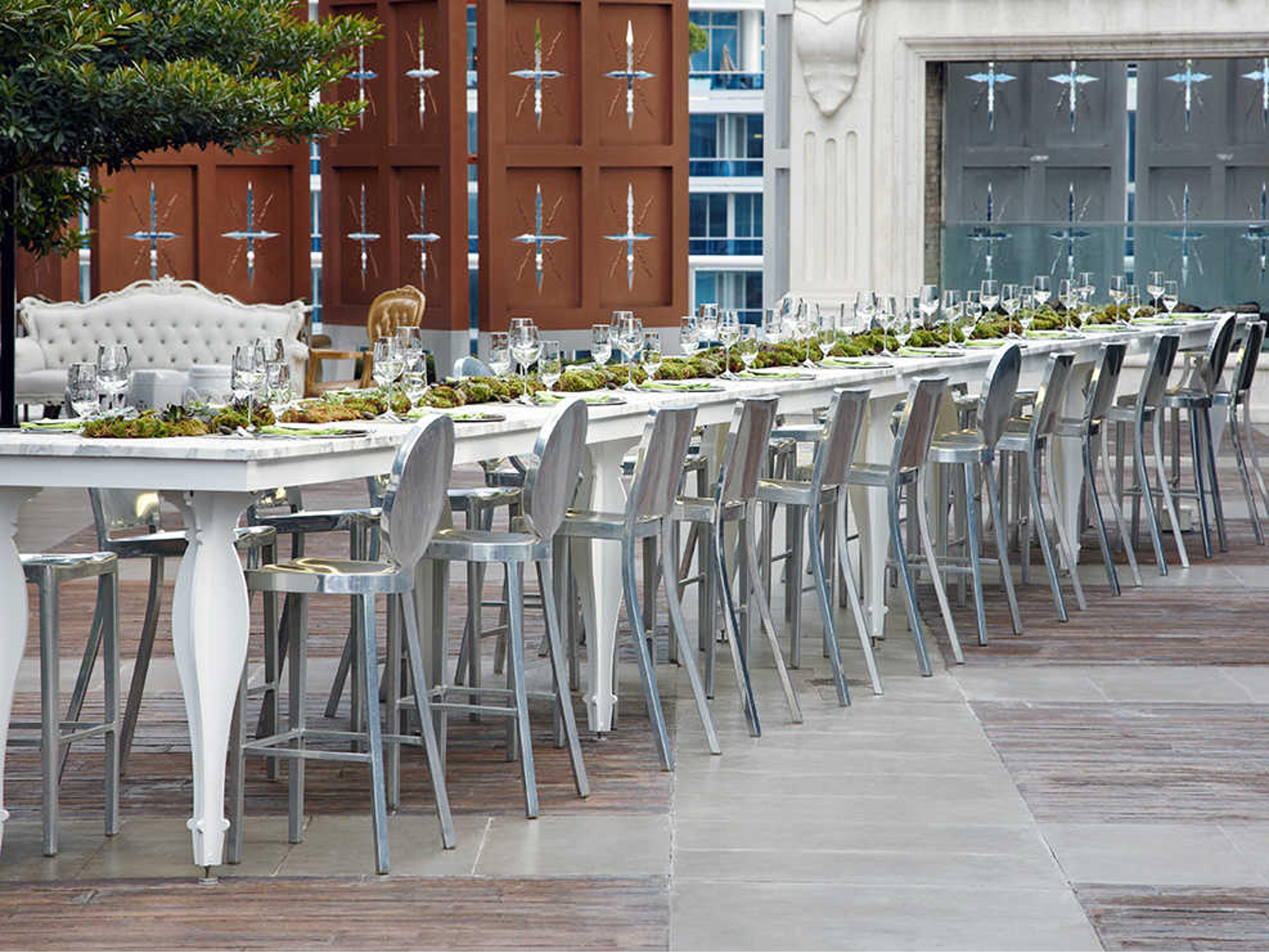 Emeco Hudson Polished Aluminum Bar Stool