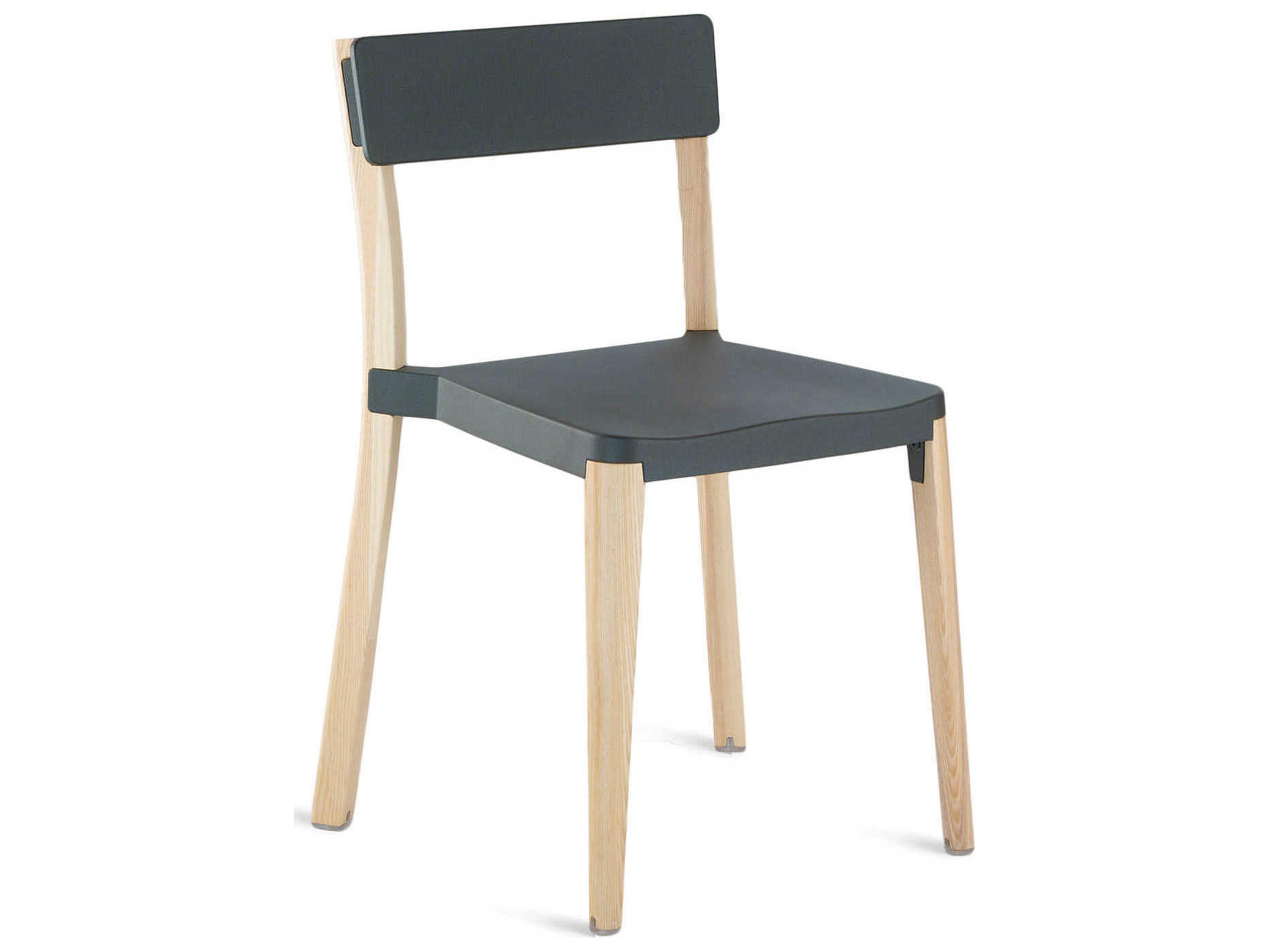 Emeco Lancaster By Michael Young Solid Wood Brown Side Dining Chair
