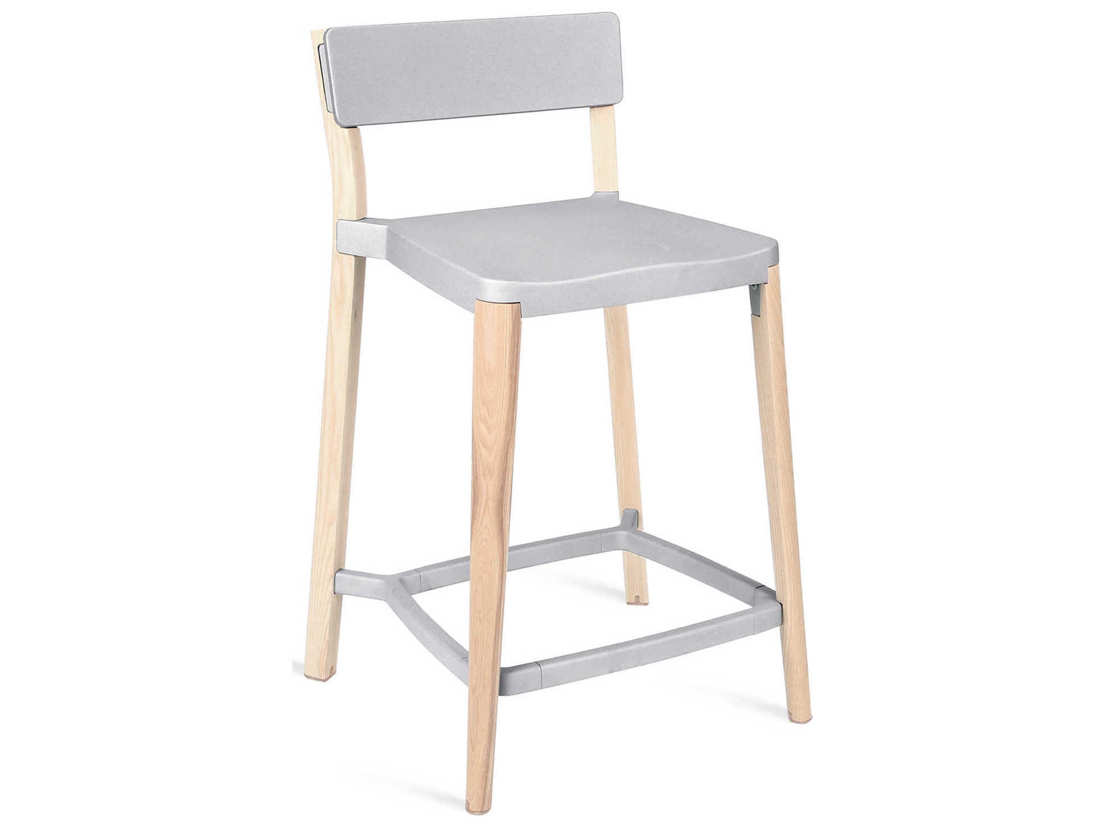 Emeco Lancaster By Michael Young Solid Wood Counter Stool