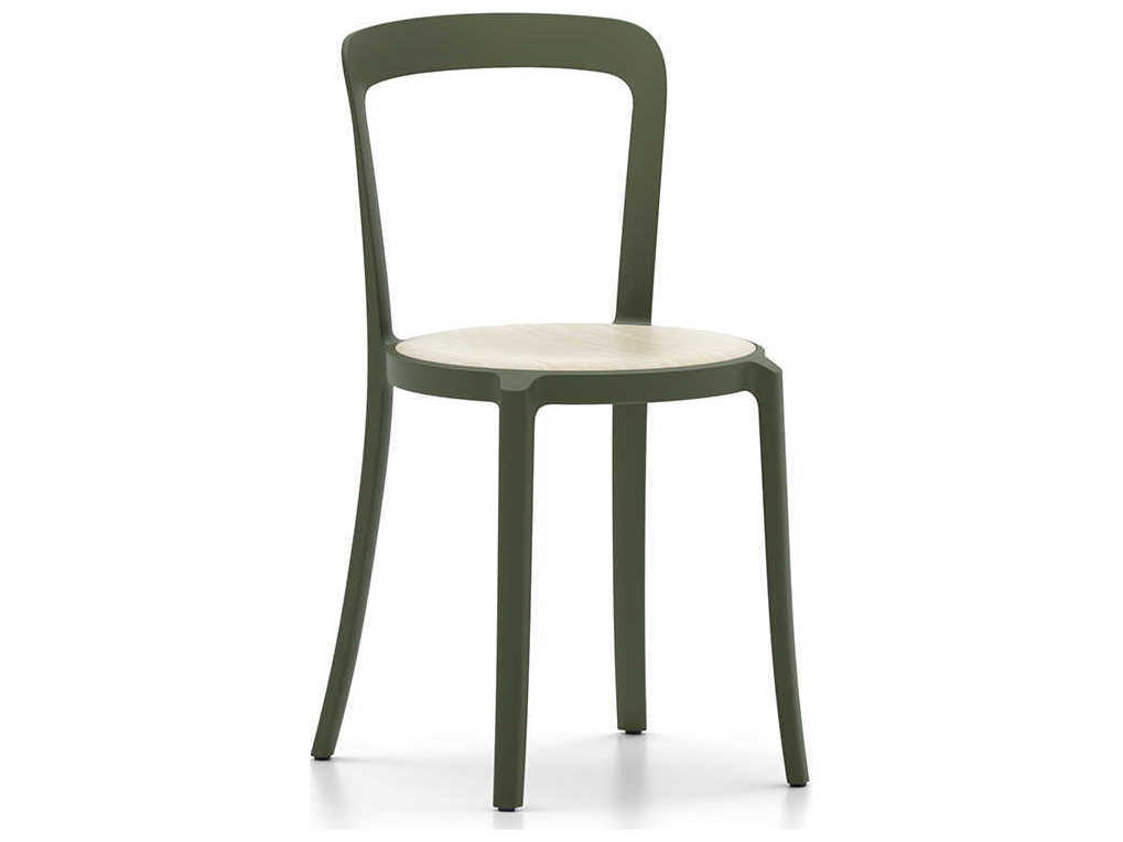 Emeco On & By Barber Osgerby Ply Wood Black Side Dining Chair