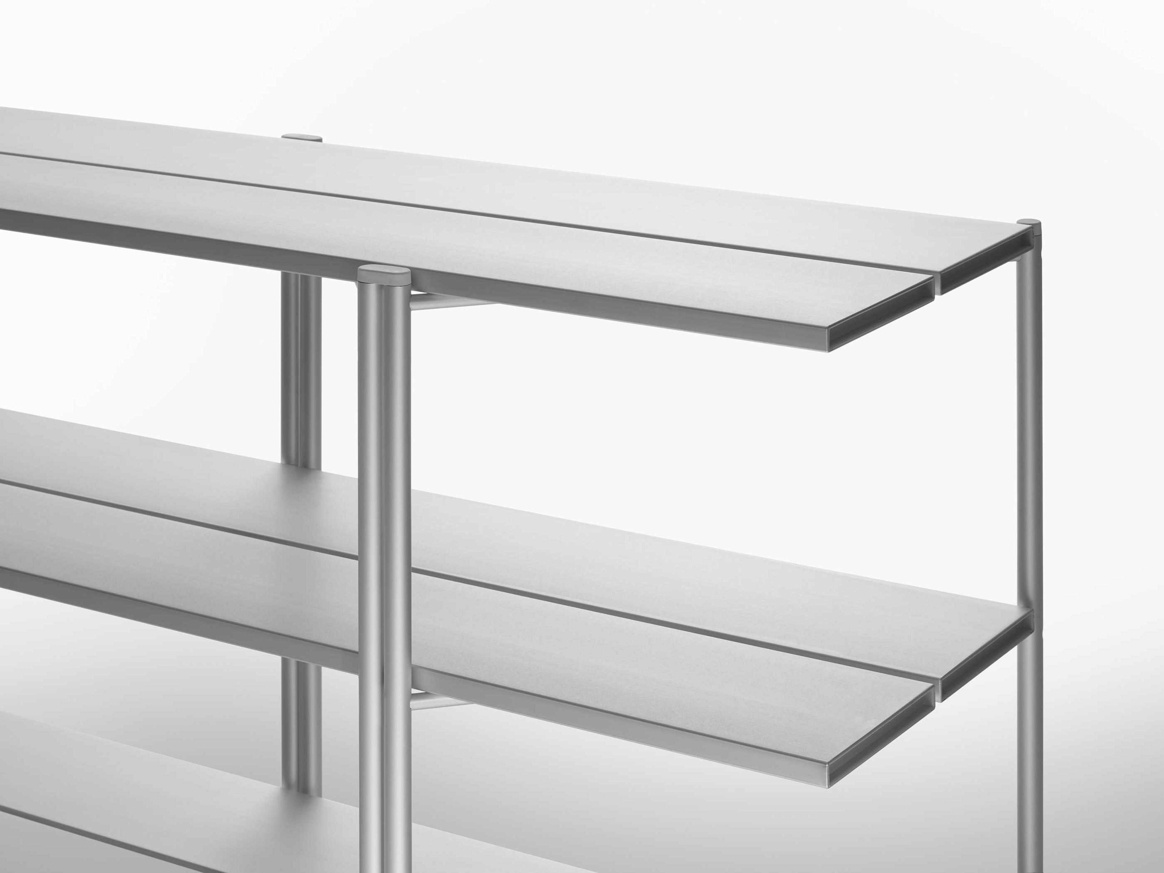 Emeco Run By Sam Hecht And Kim Colin Rectangular Metal Aluminum Anodized Console Table