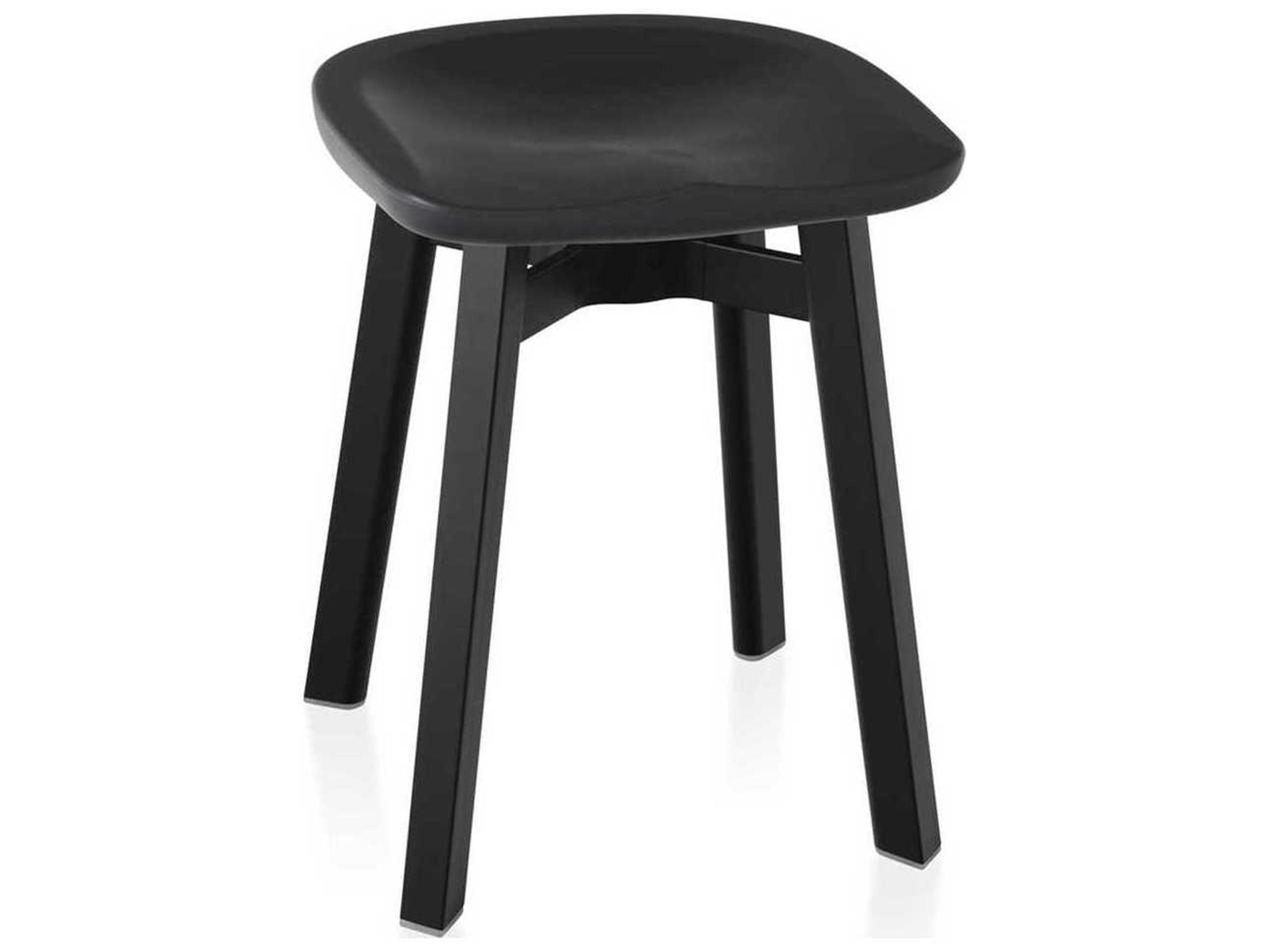 Emeco Su By Nendo Black Brown Accent Stool