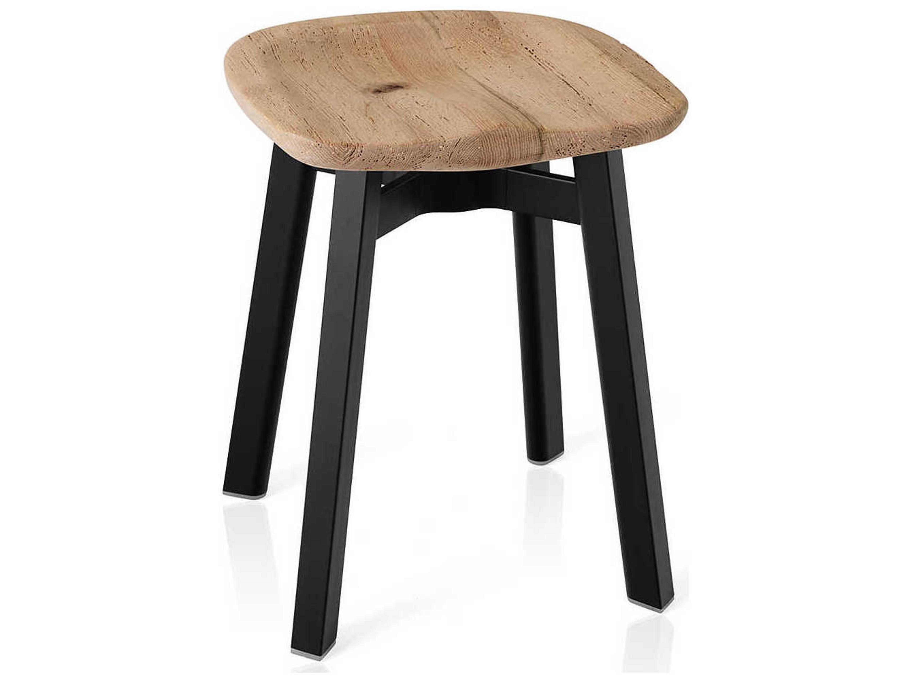 Emeco Su By Nendo Black Brown Accent Stool