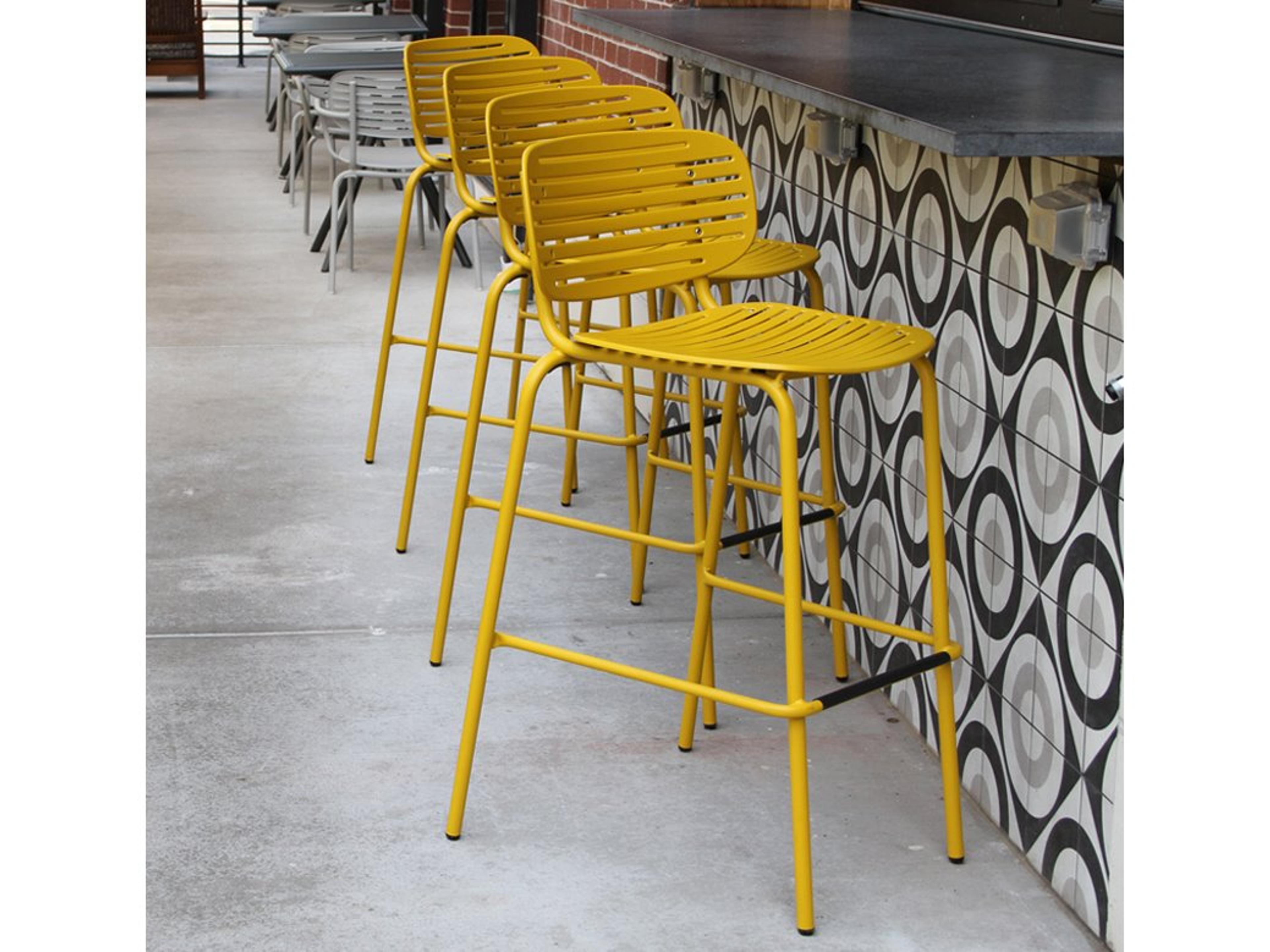 Mom Steel Patio Bar Stool Set