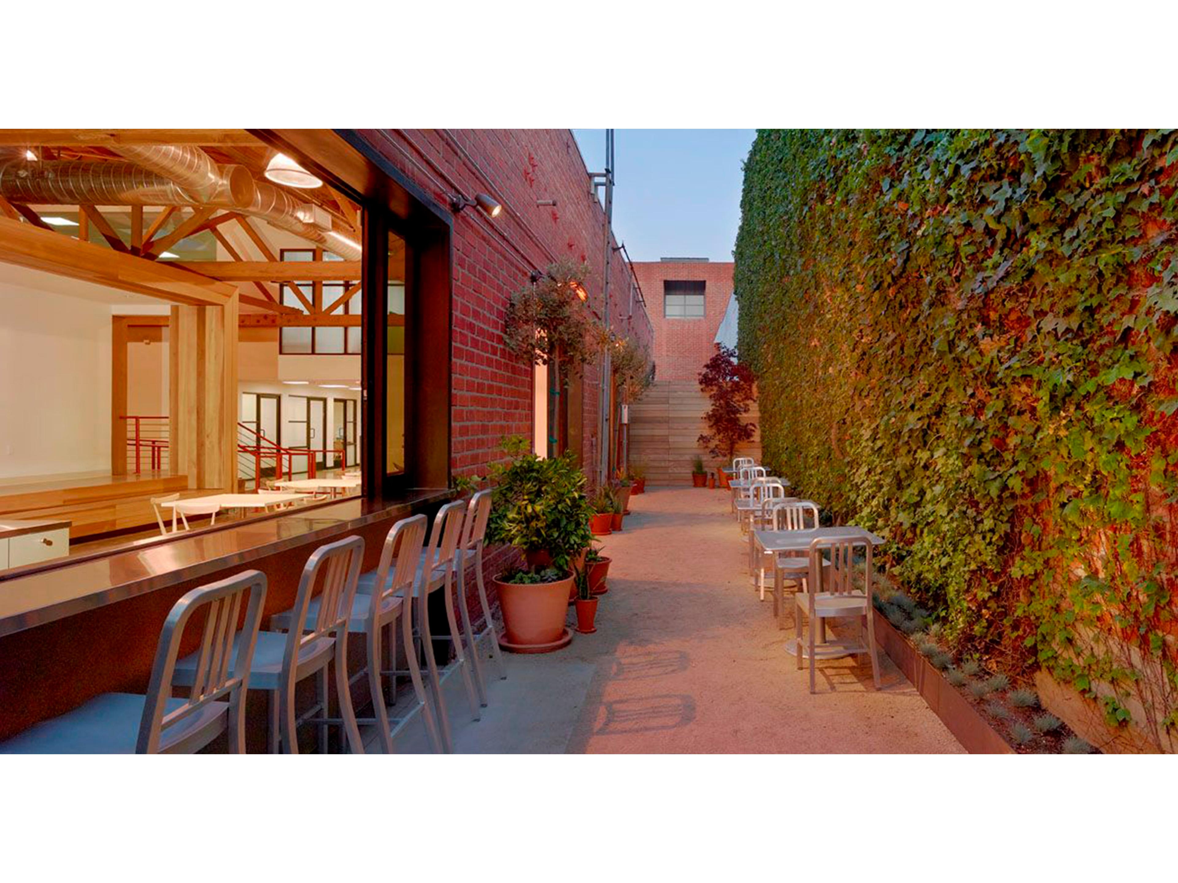 Emeco Outdoor Navy Polished Aluminum Bar Stool