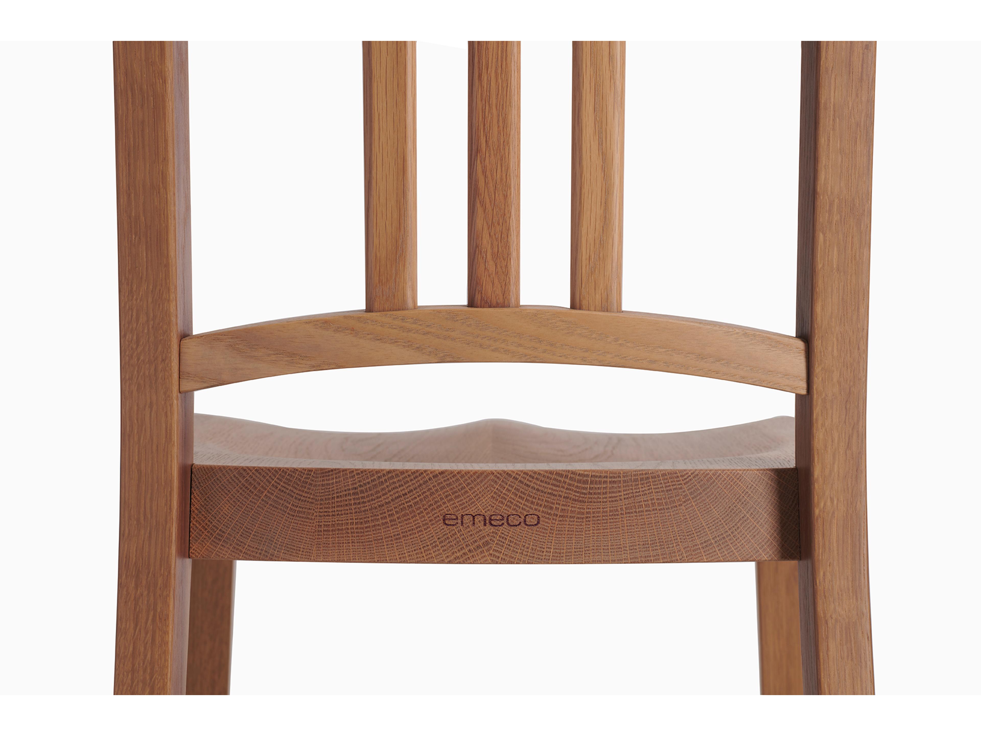 Emeco Outdoor Navy Wood White Oak Dining Side Chair