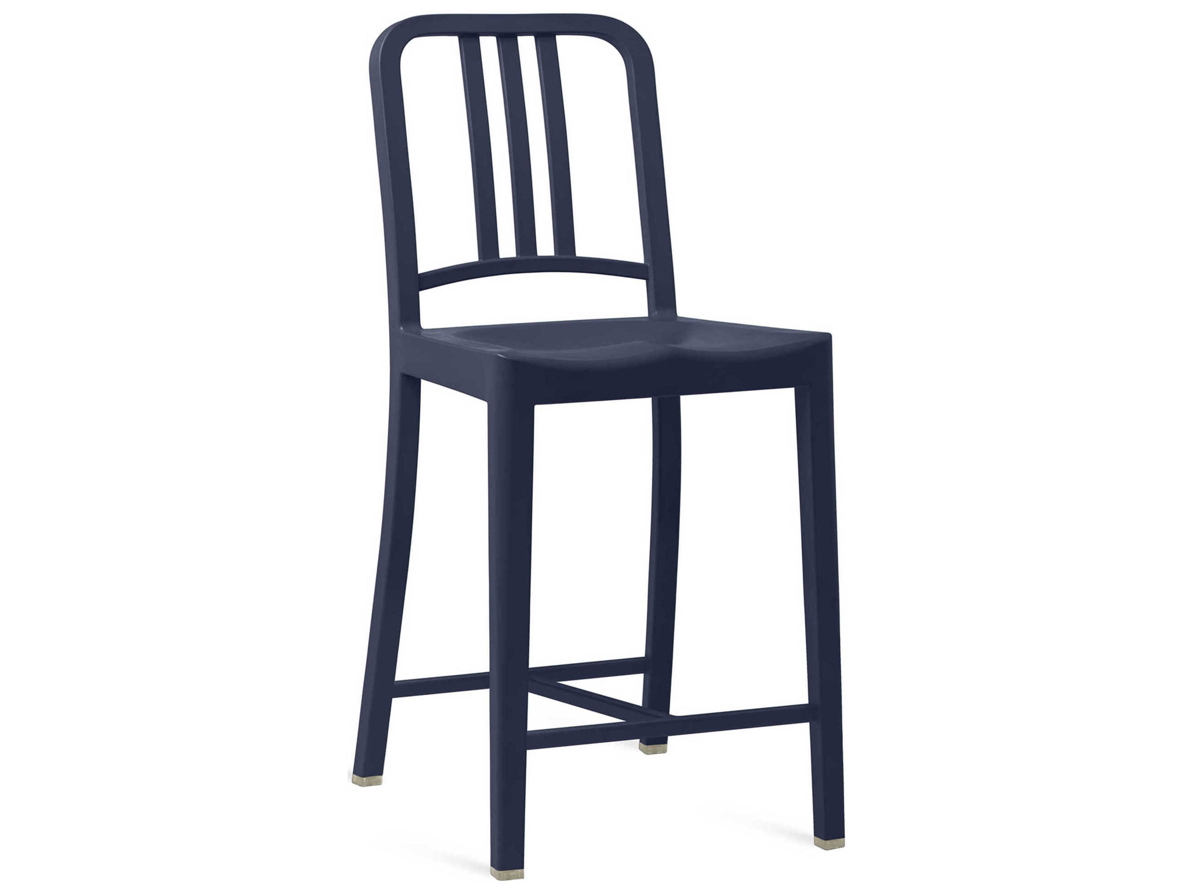 Emeco 111 Navy Collection Side Counter Height Stool