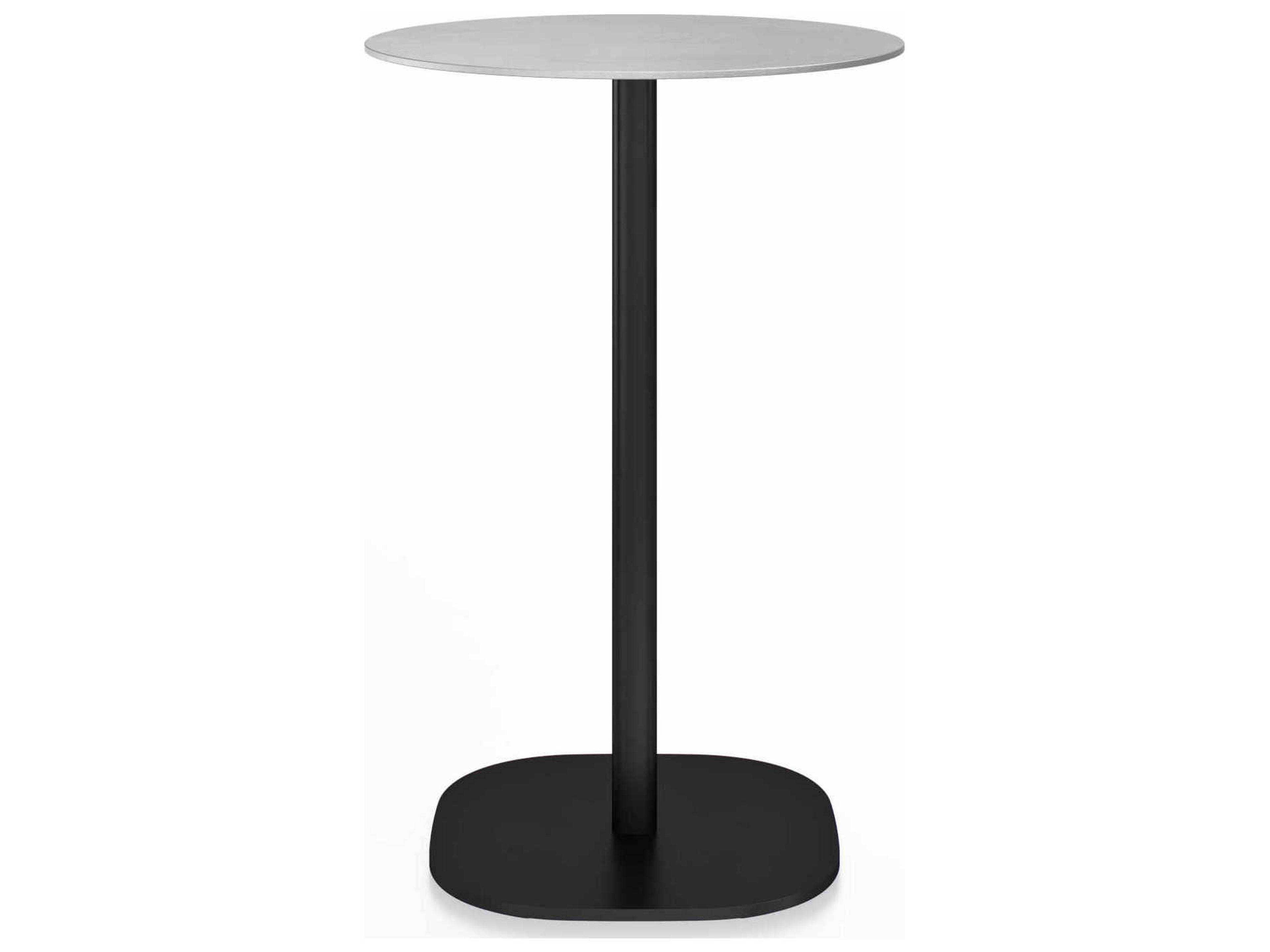 Emeco By Jasper Morrison Round Outdoor Patio Counter Table with Flat Base