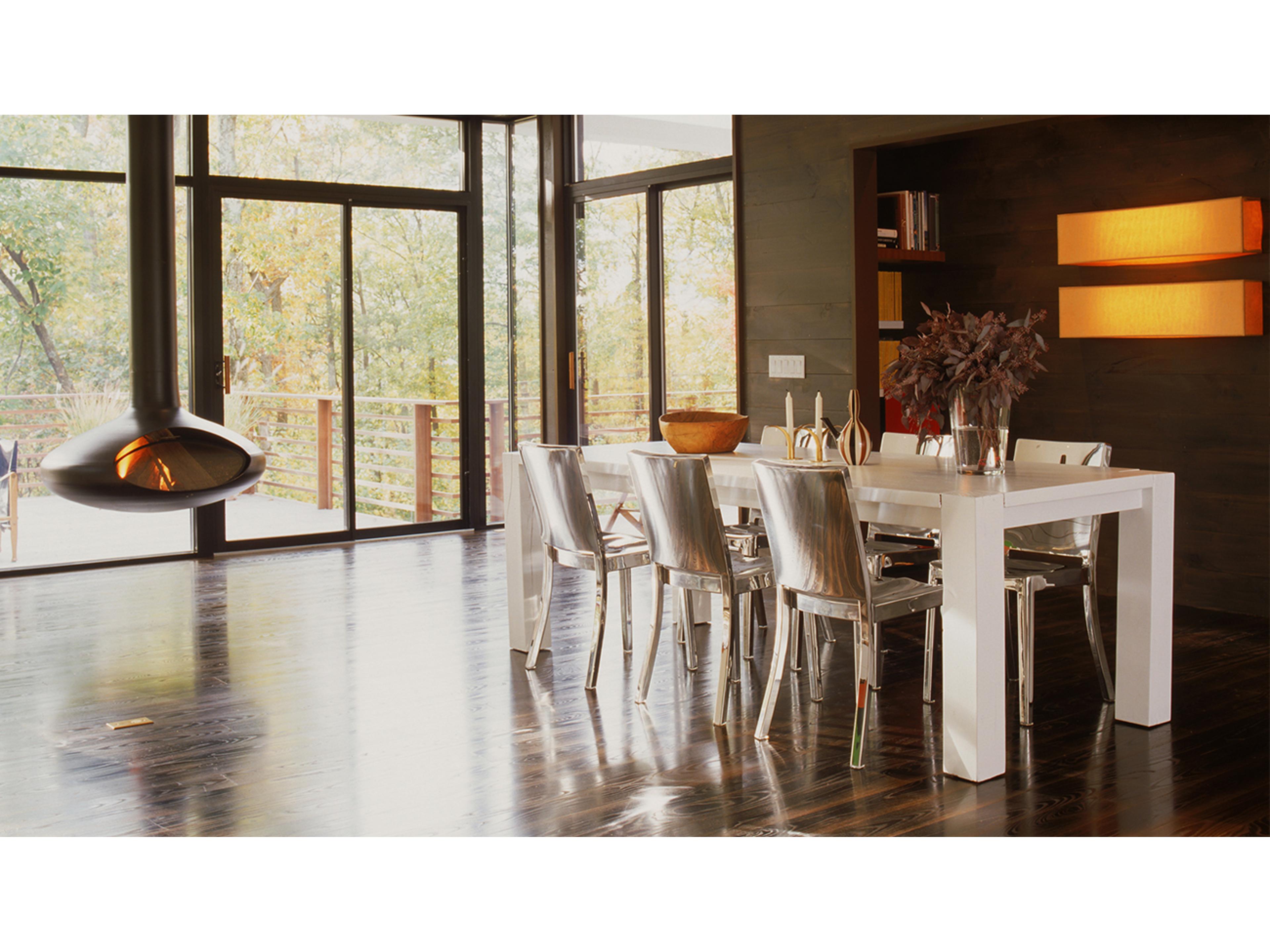 Emeco Outdoor Hudson Polished Aluminum Dining Side Chair