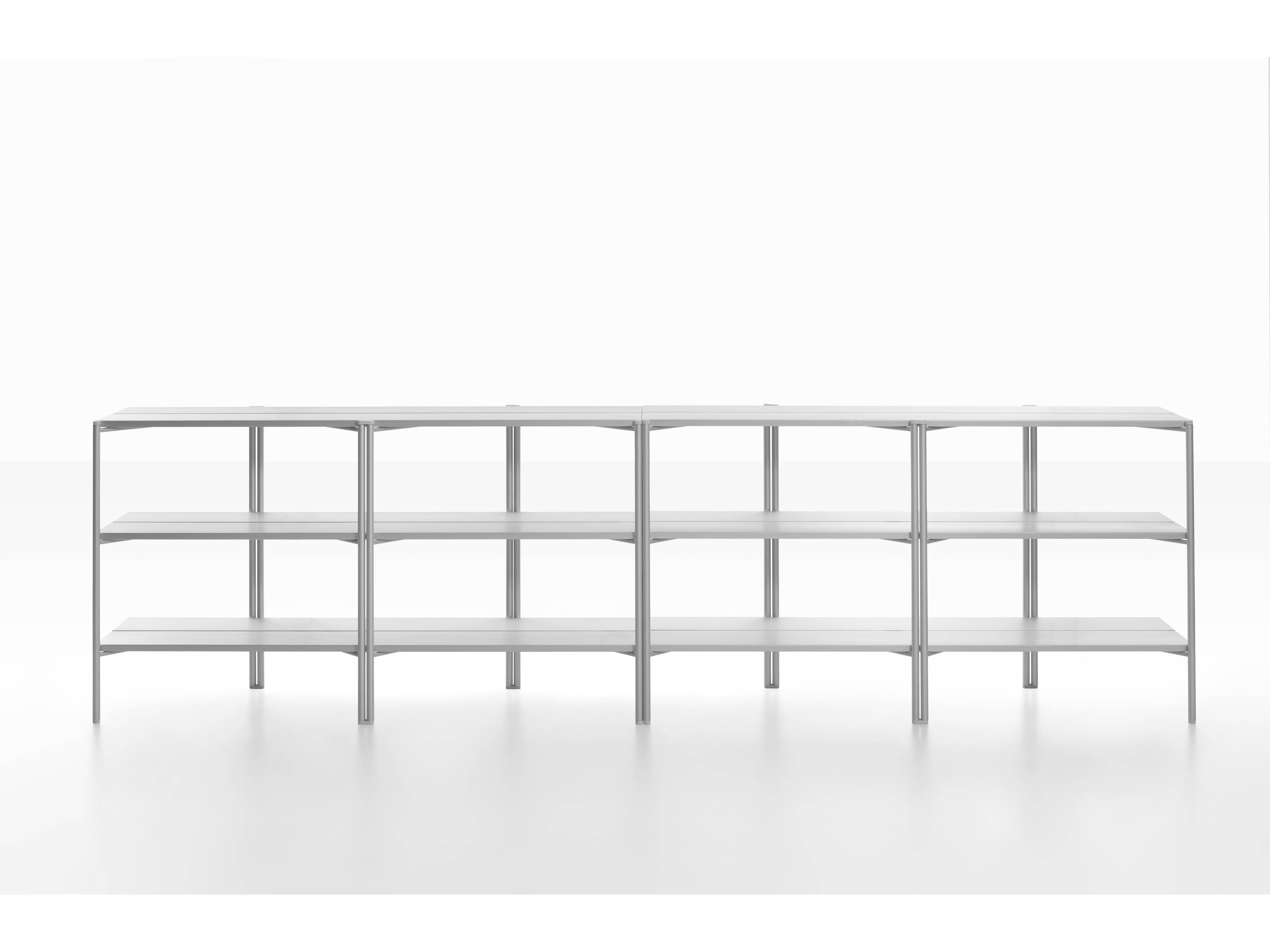 Emeco Outdoor Run By Sam Hecht And Kim Colin Aluminum Clear Anodized Console Table