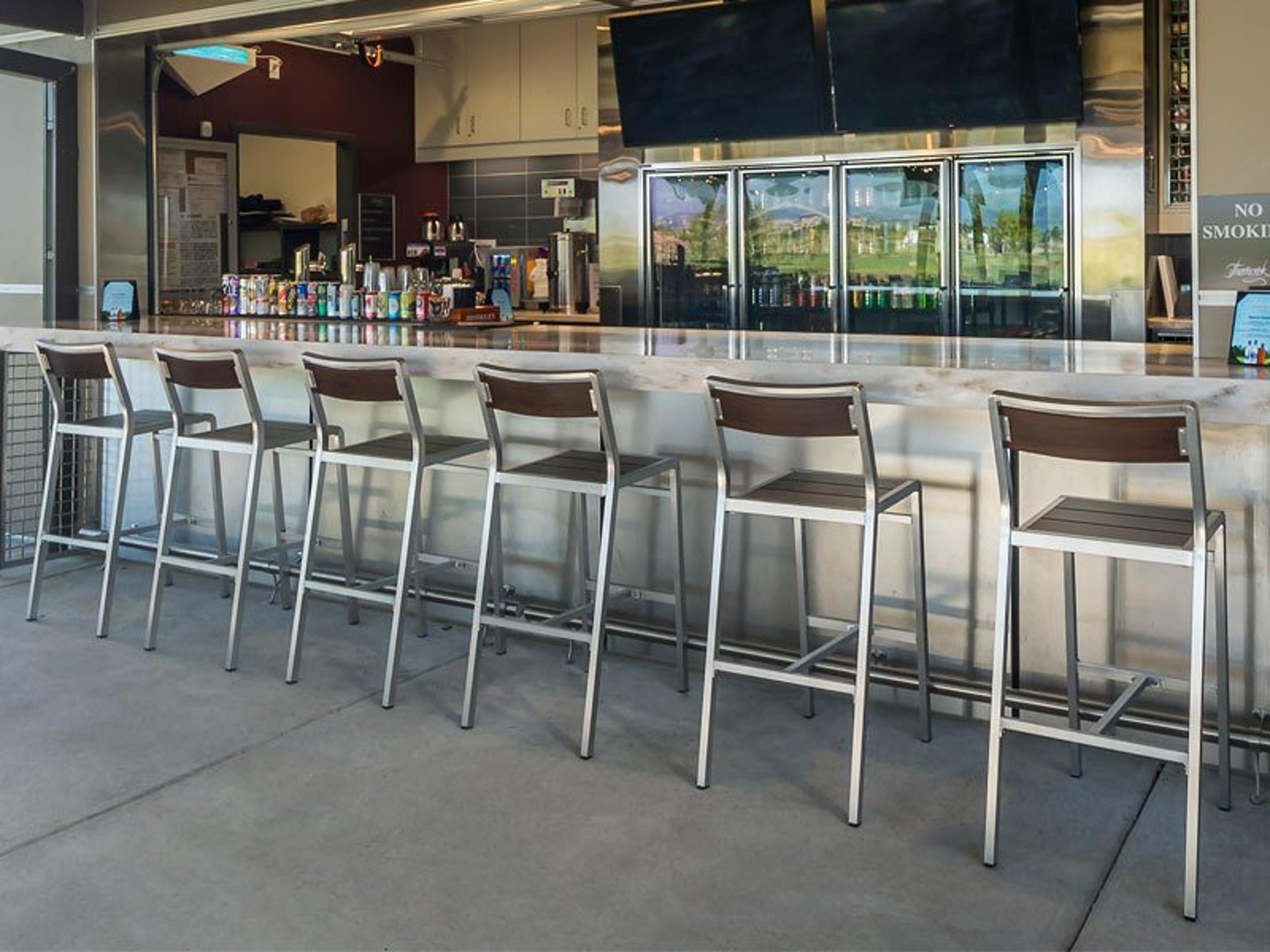 Sid Aluminum Outdoor Patio Bar Stool Set