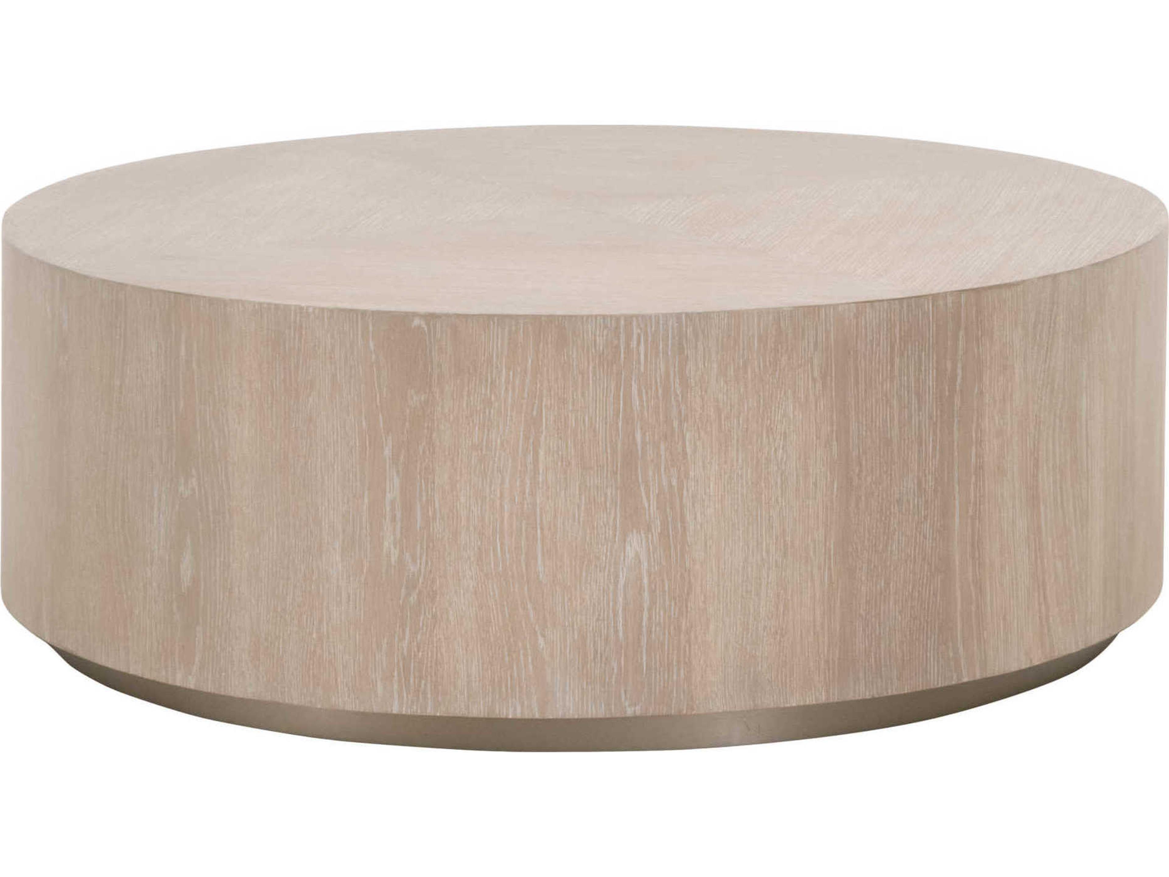 Luxecor Respite Round Wood Natural Gray Coffee Table