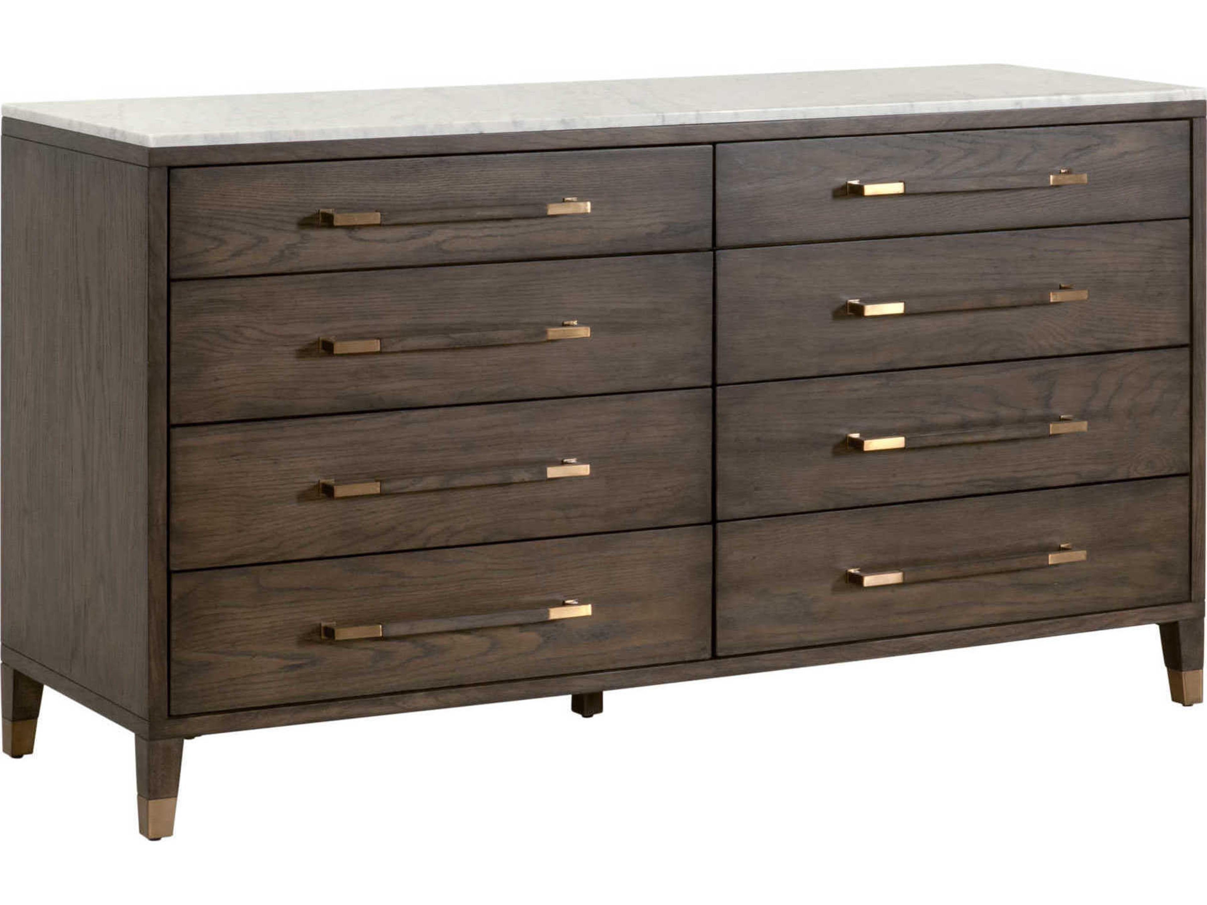 Luxecor Respite 8-Drawers Oak Wood Double Dresser