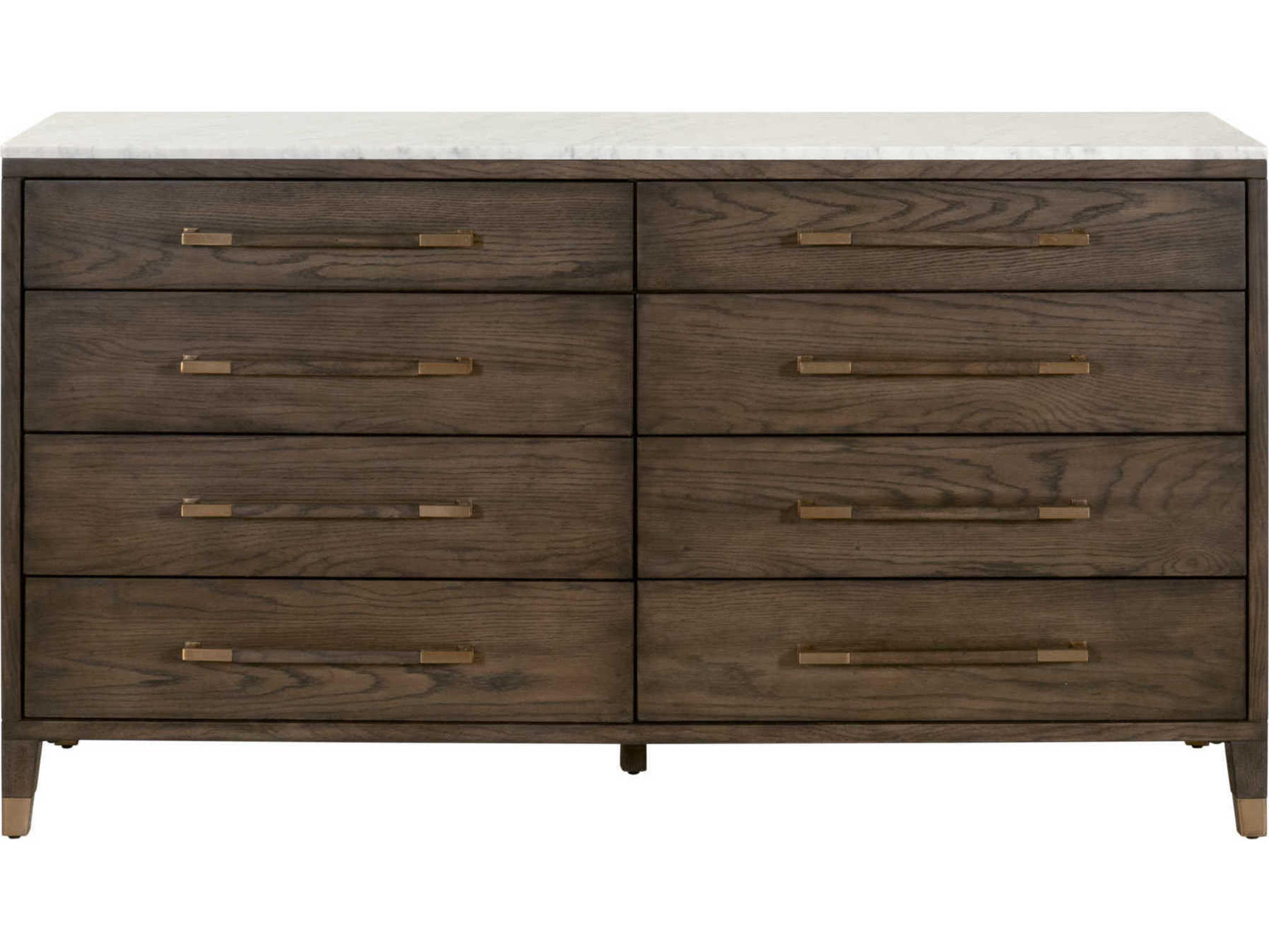 Luxecor Respite 8-Drawers Oak Wood Double Dresser