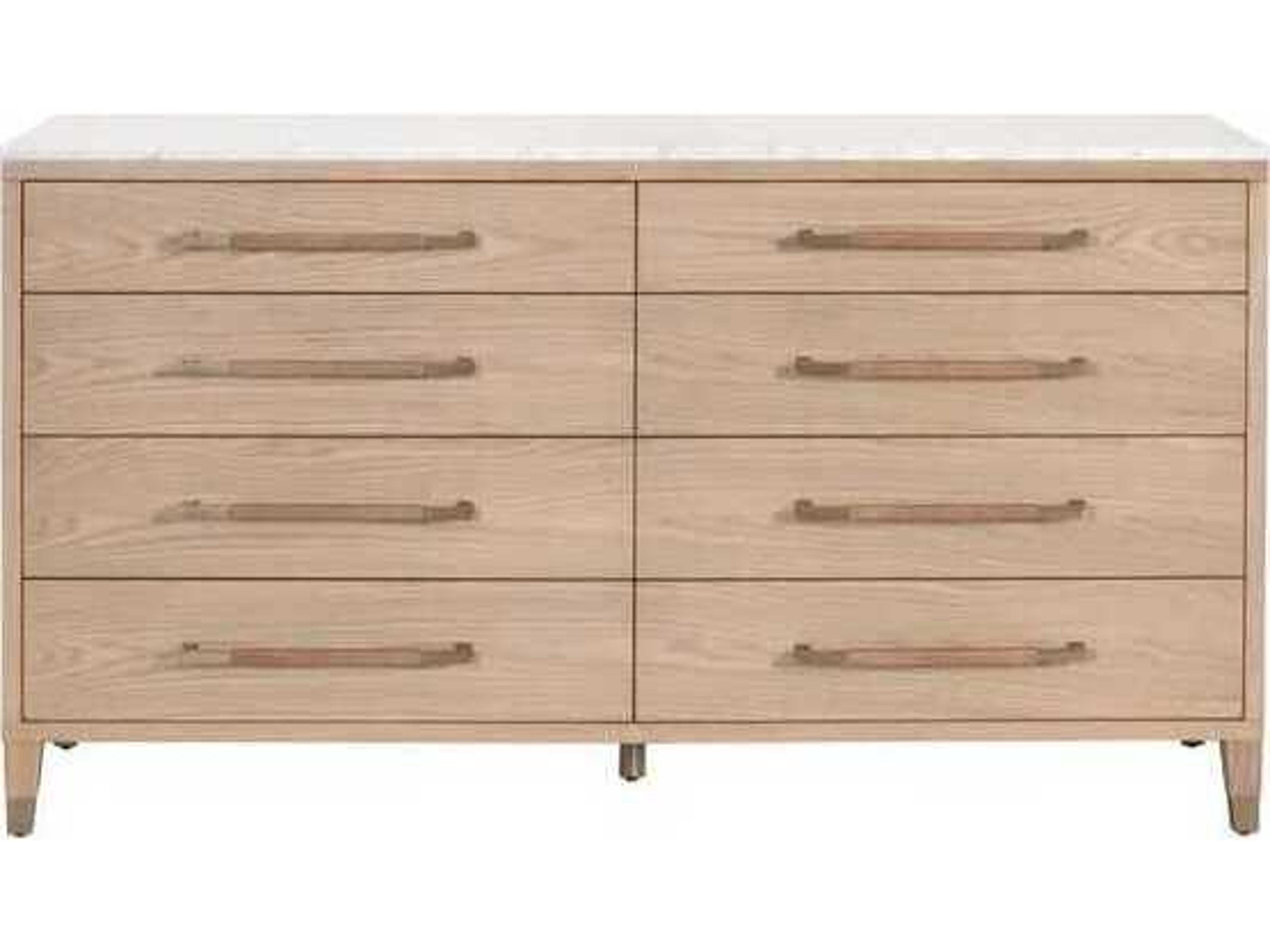 Luxecor Respite Natural Oak Wood Double Dresser