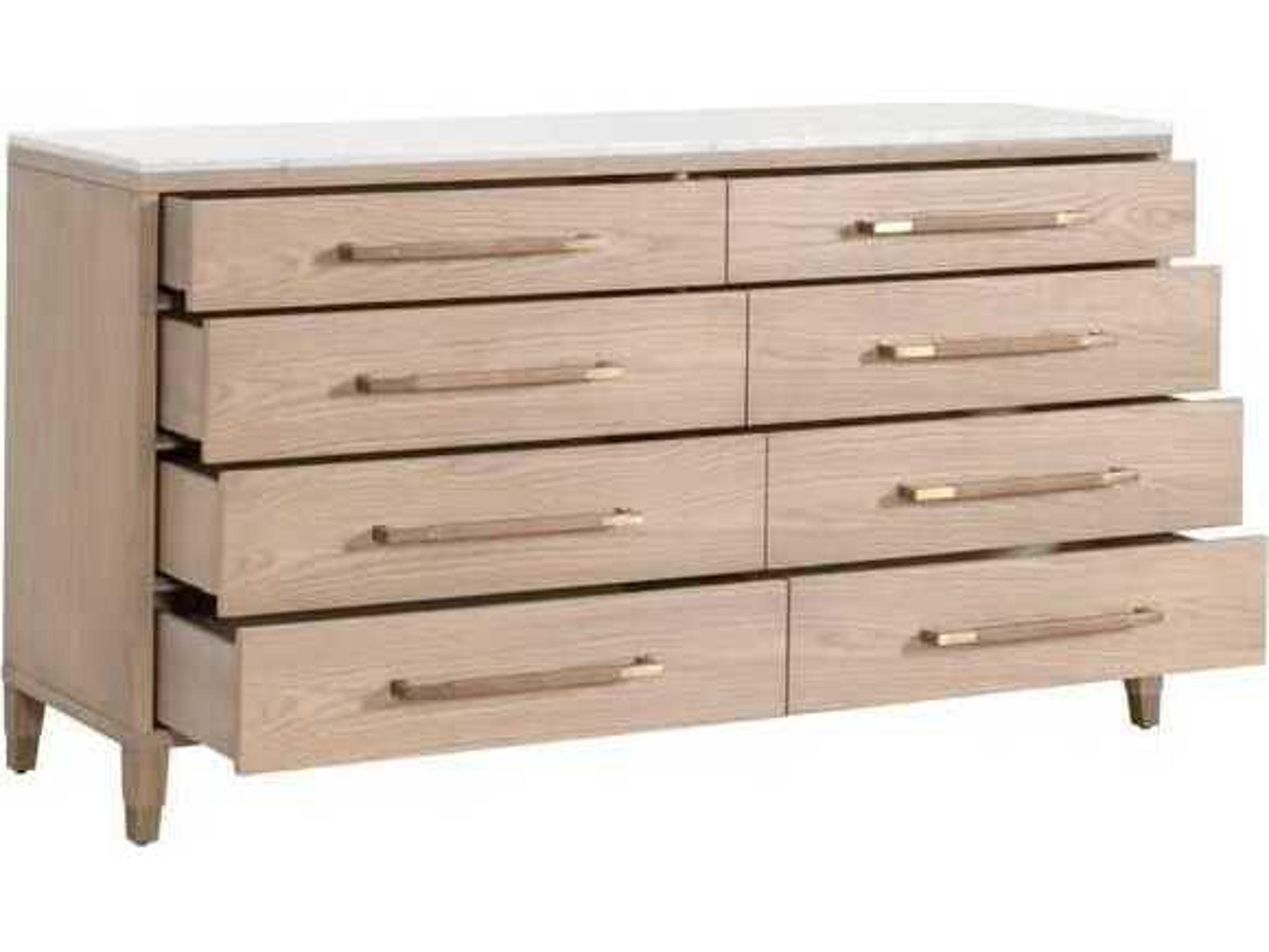 Luxecor Respite Natural Oak Wood Double Dresser