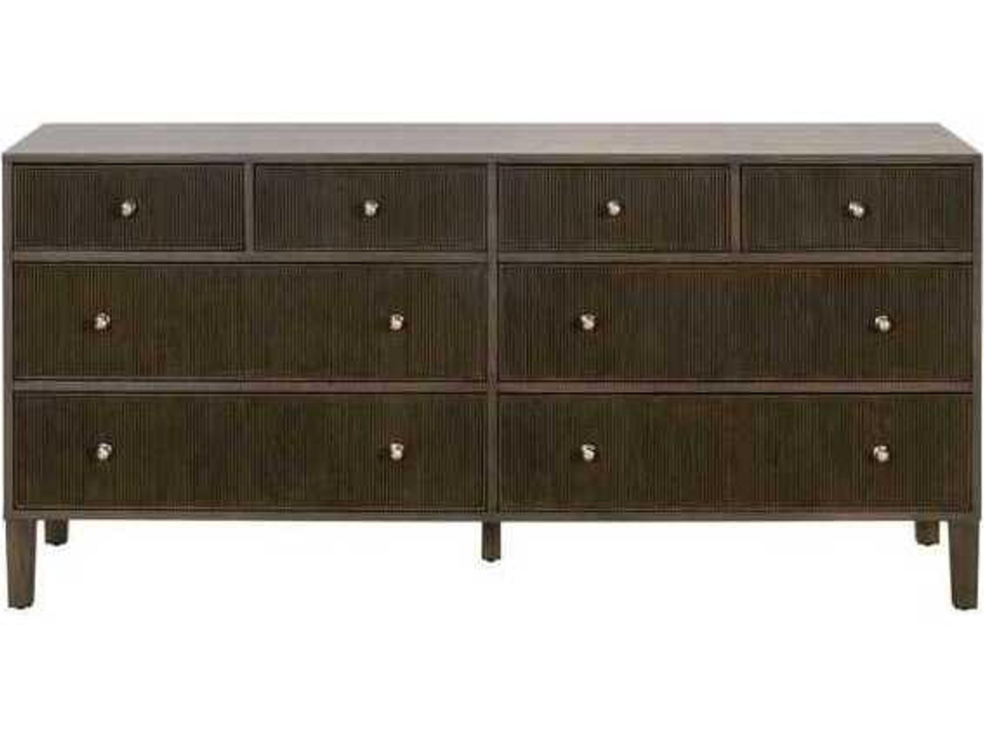 Luxecor Respite Brown Oak Wood Double Dresser