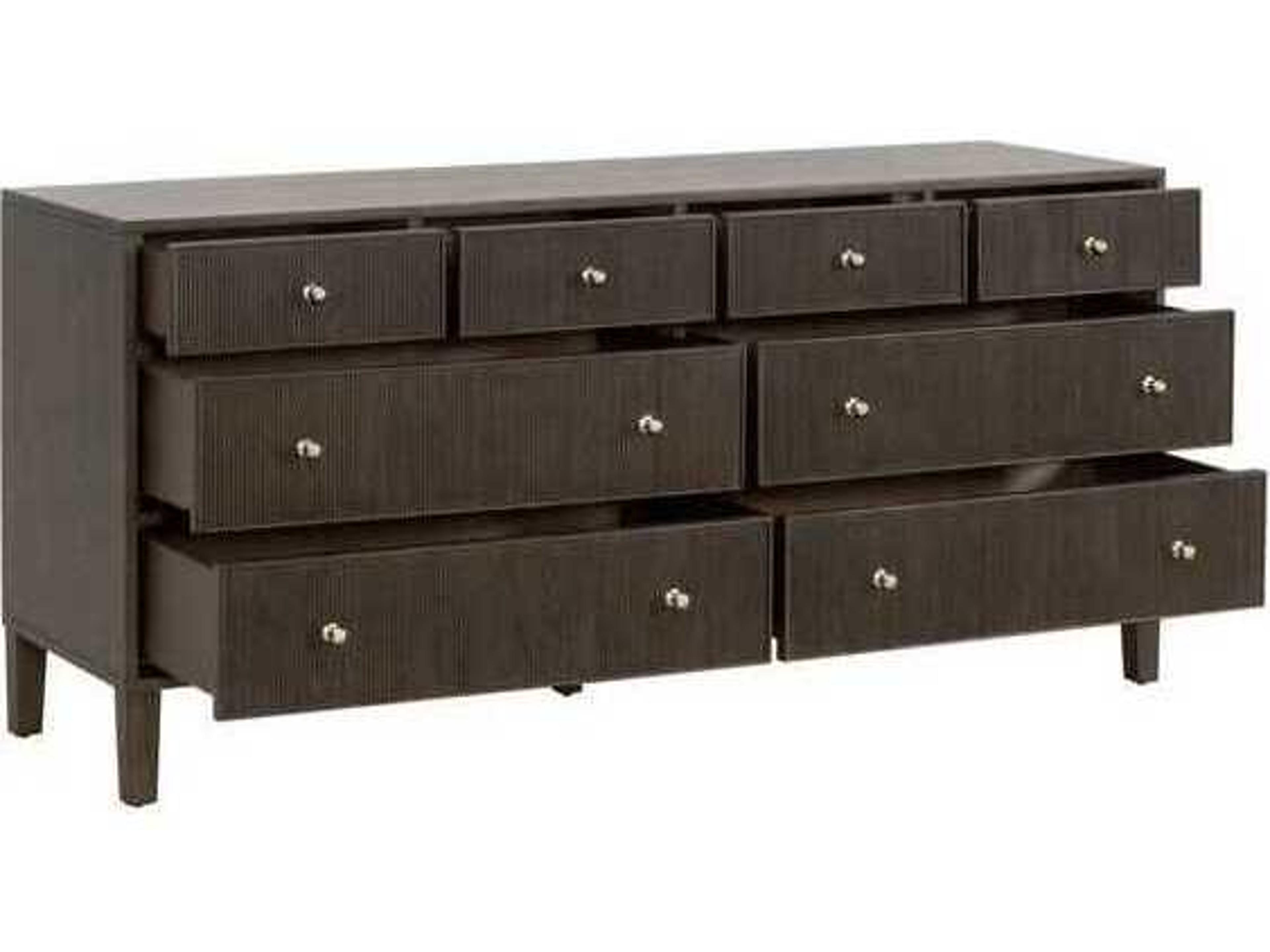 Luxecor Respite Brown Oak Wood Double Dresser