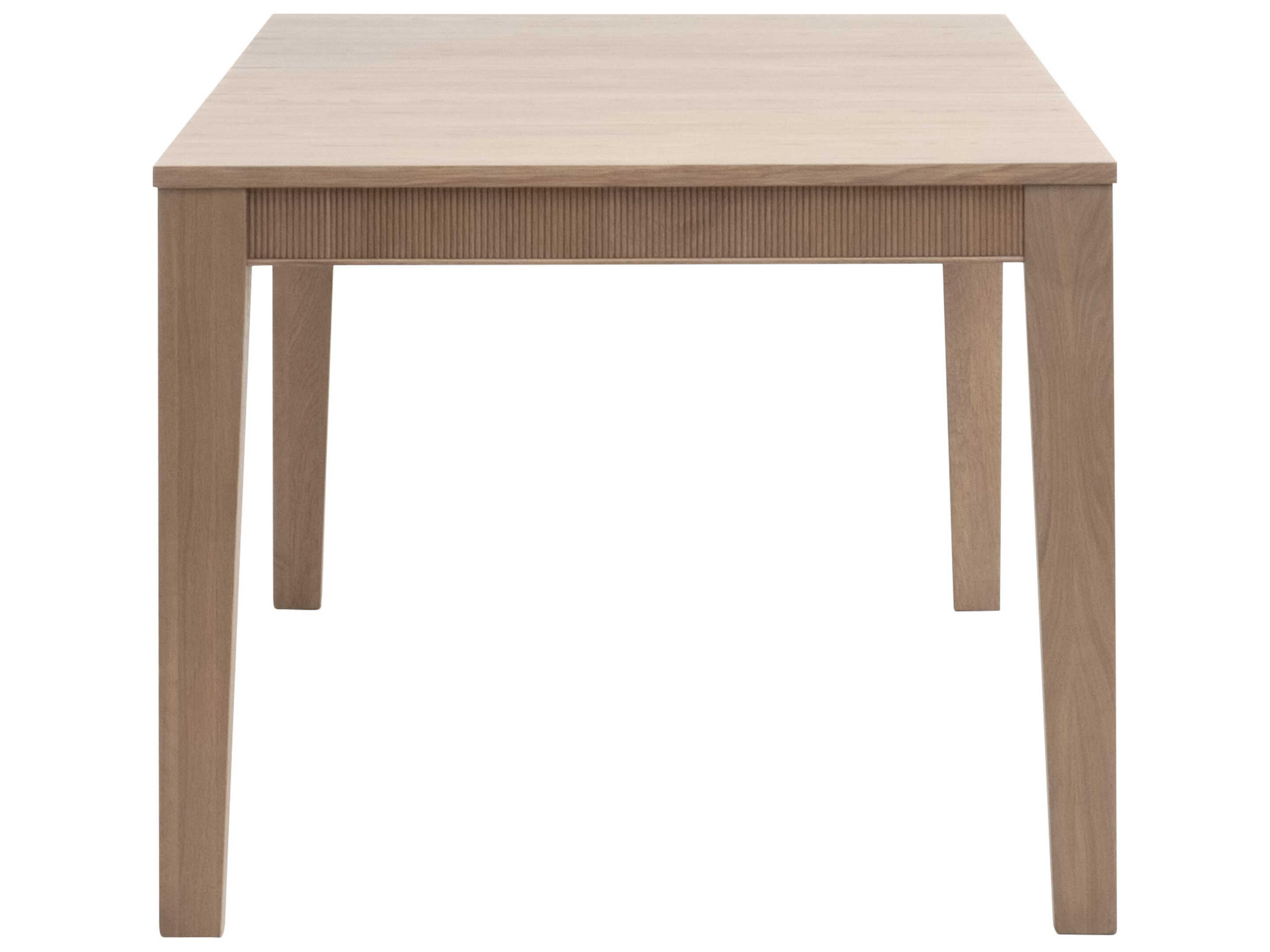Luxecor Respite Highland Extension Rectangular Wood Natural Oak Dining Table