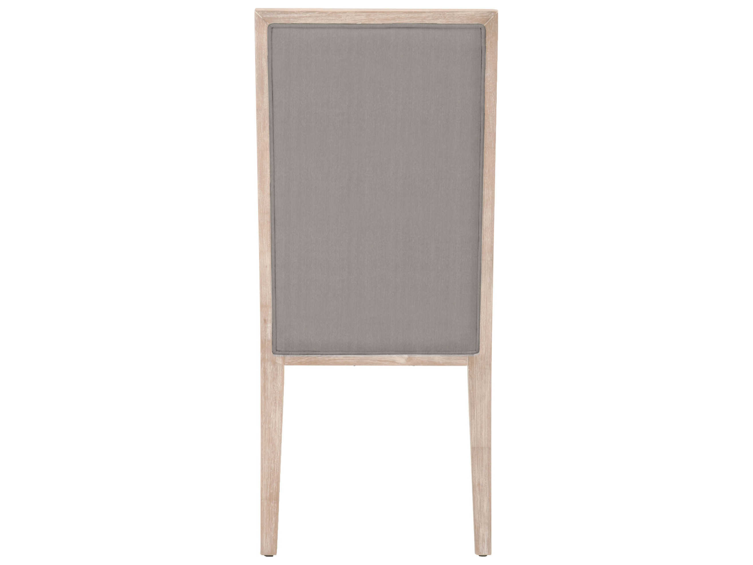 Essentials for Living Traditions Martin Rubberwood Gray Upholstered Side Dining Chair Set of 2