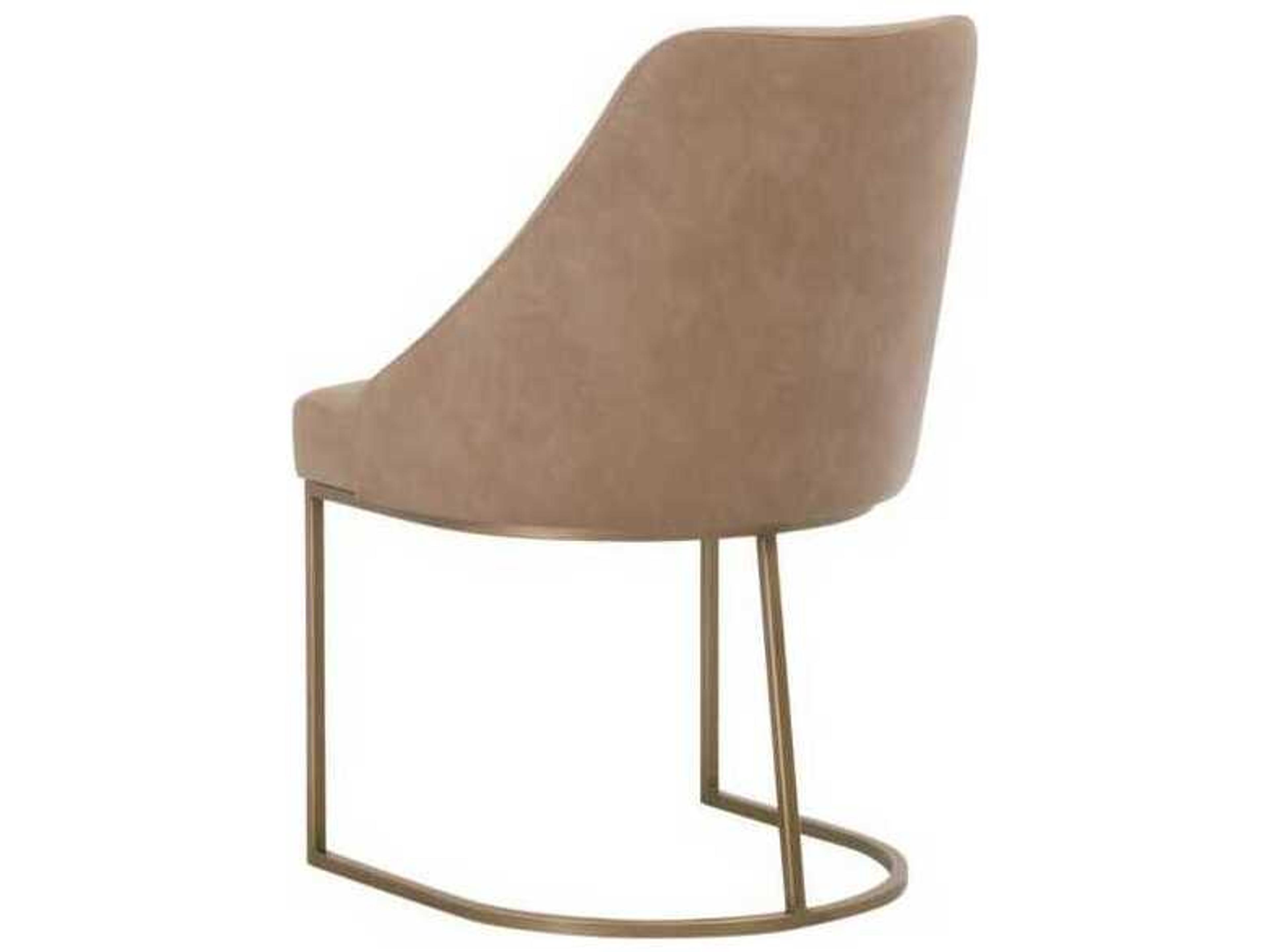 Essentials for Living Traditions Parissa Brown Upholstered Armless Dining Chair, Set of 2