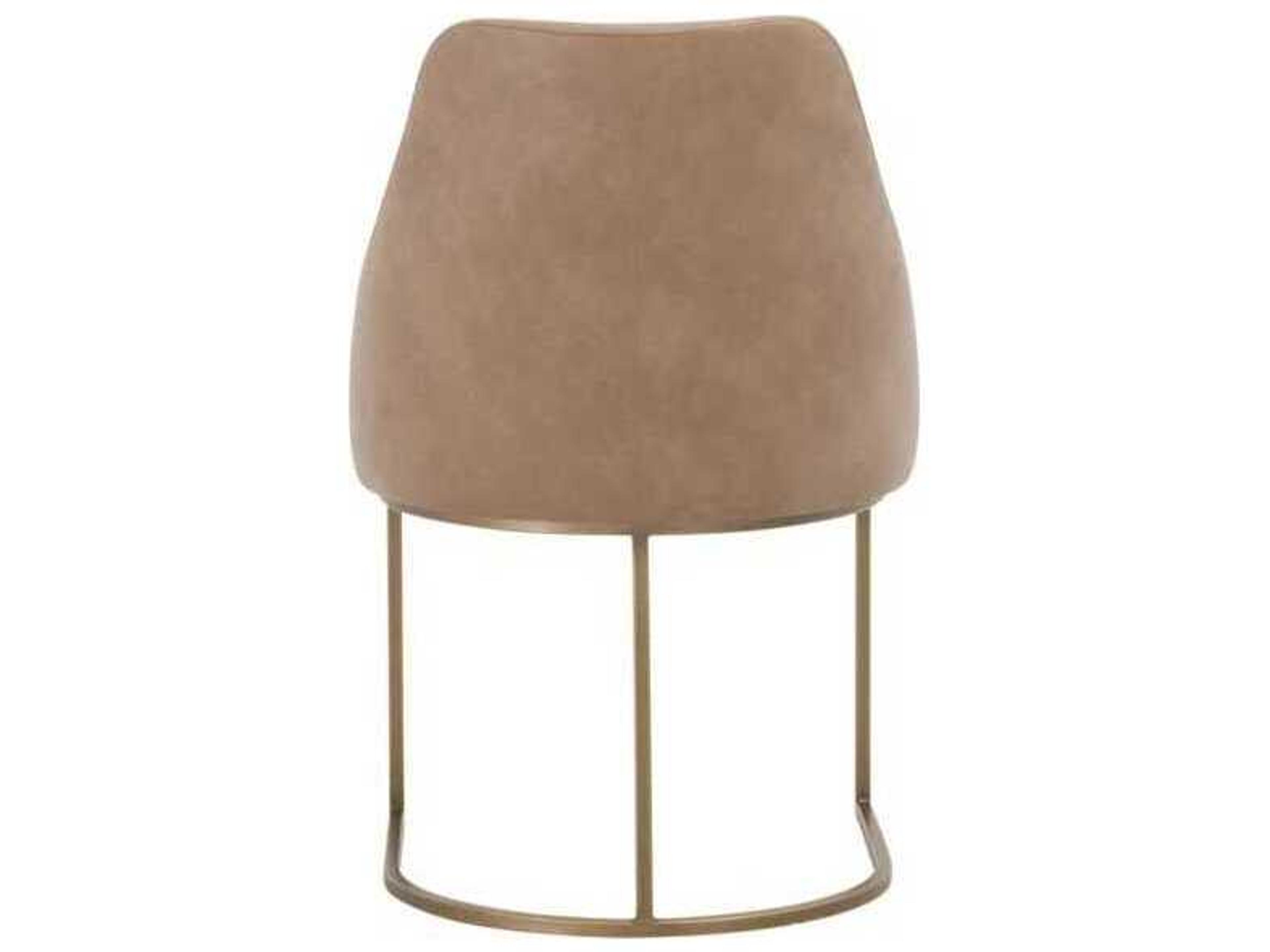 Essentials for Living Traditions Parissa Brown Upholstered Armless Dining Chair, Set of 2