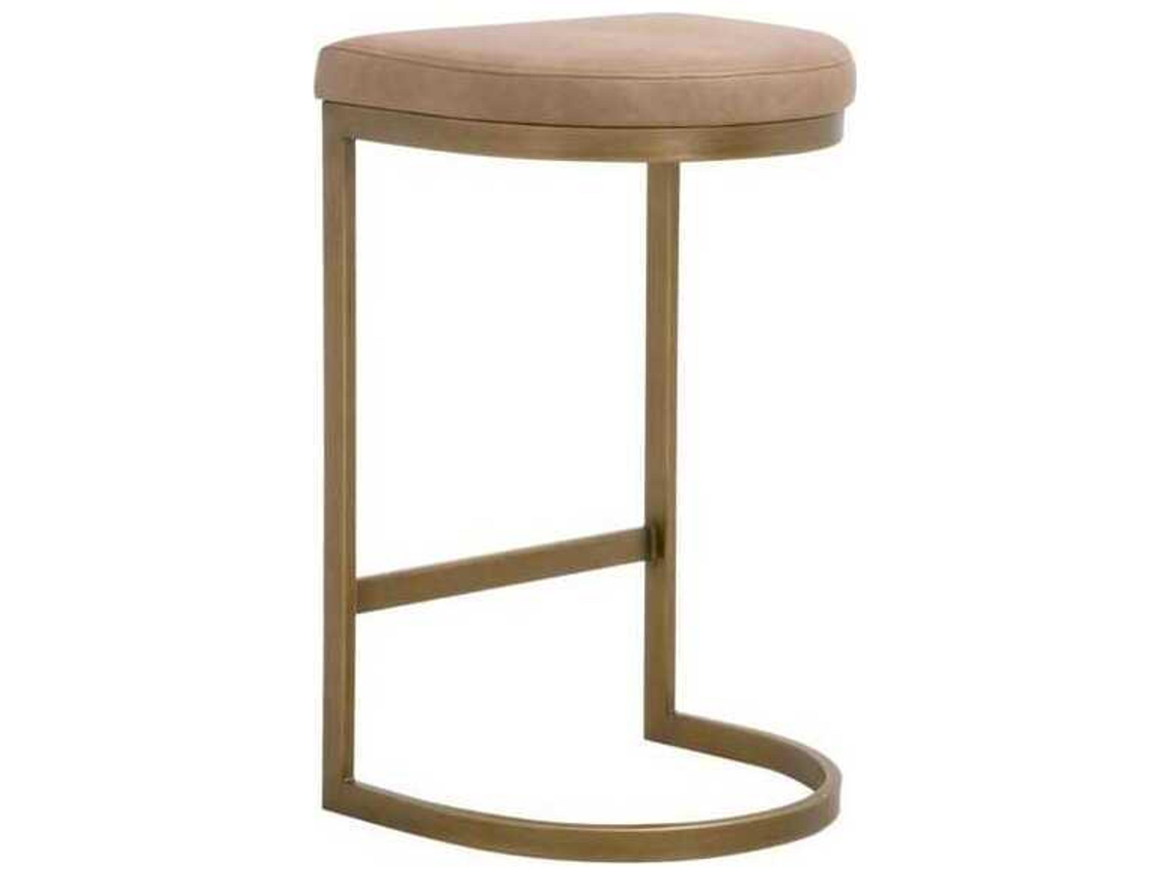 Luxecor Respite Leather Counter Stool