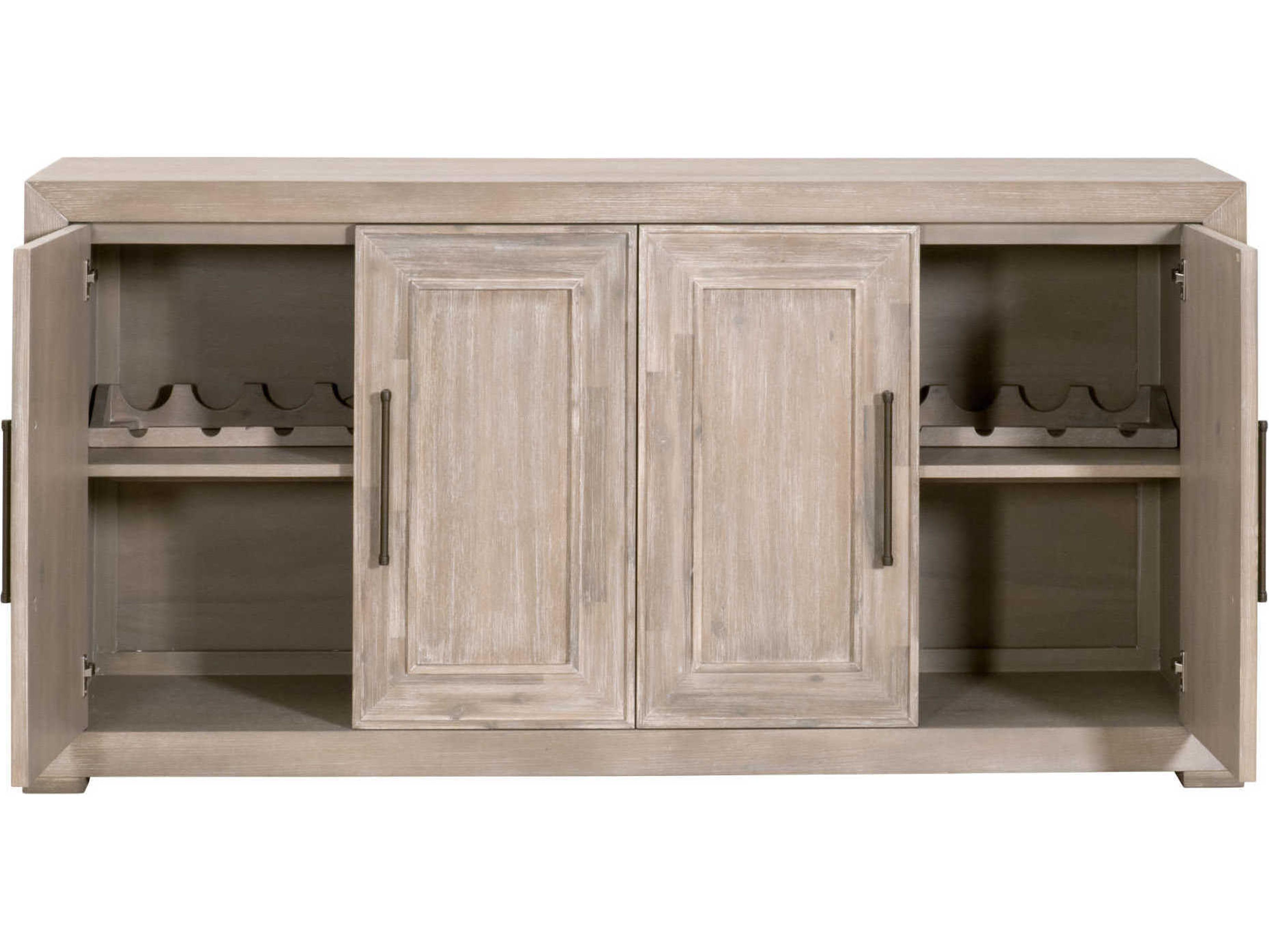 Essentials for Living Hunter 70" Acacia Wood Natural Gray Sideboard