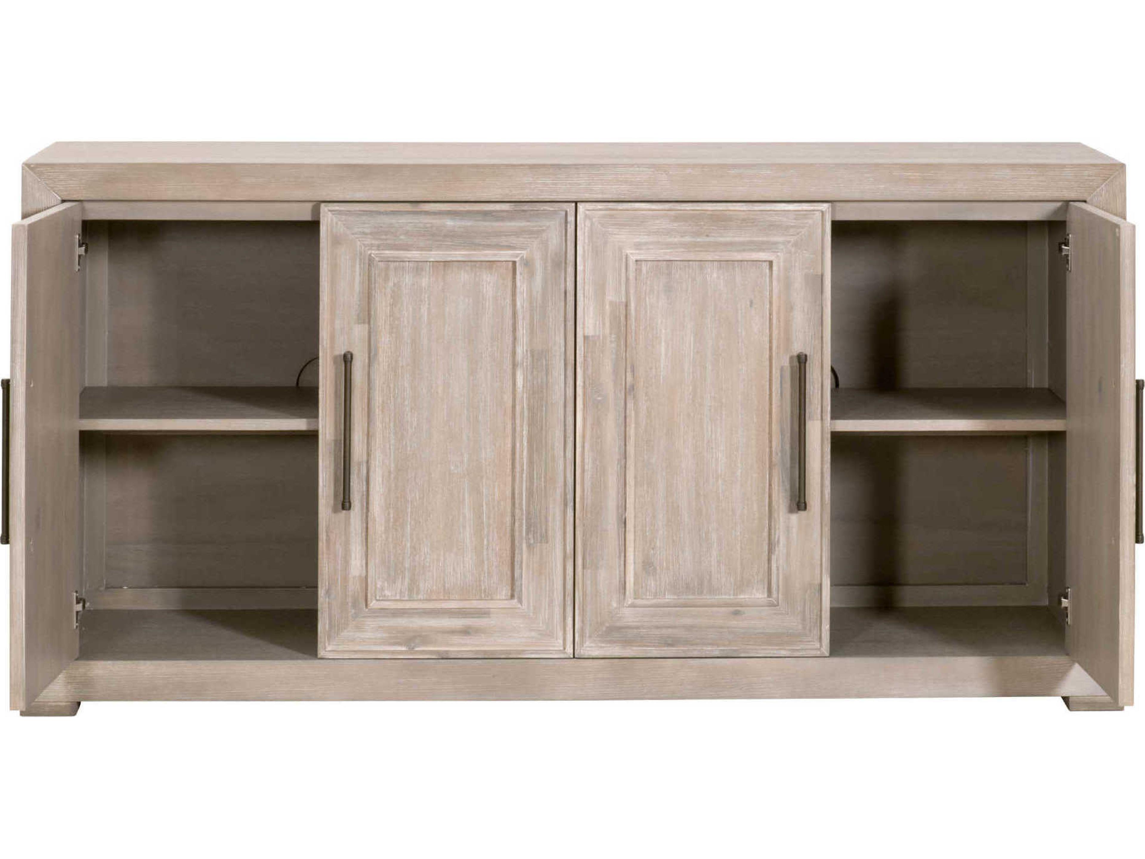 Essentials for Living Hunter 70" Acacia Wood Natural Gray Sideboard