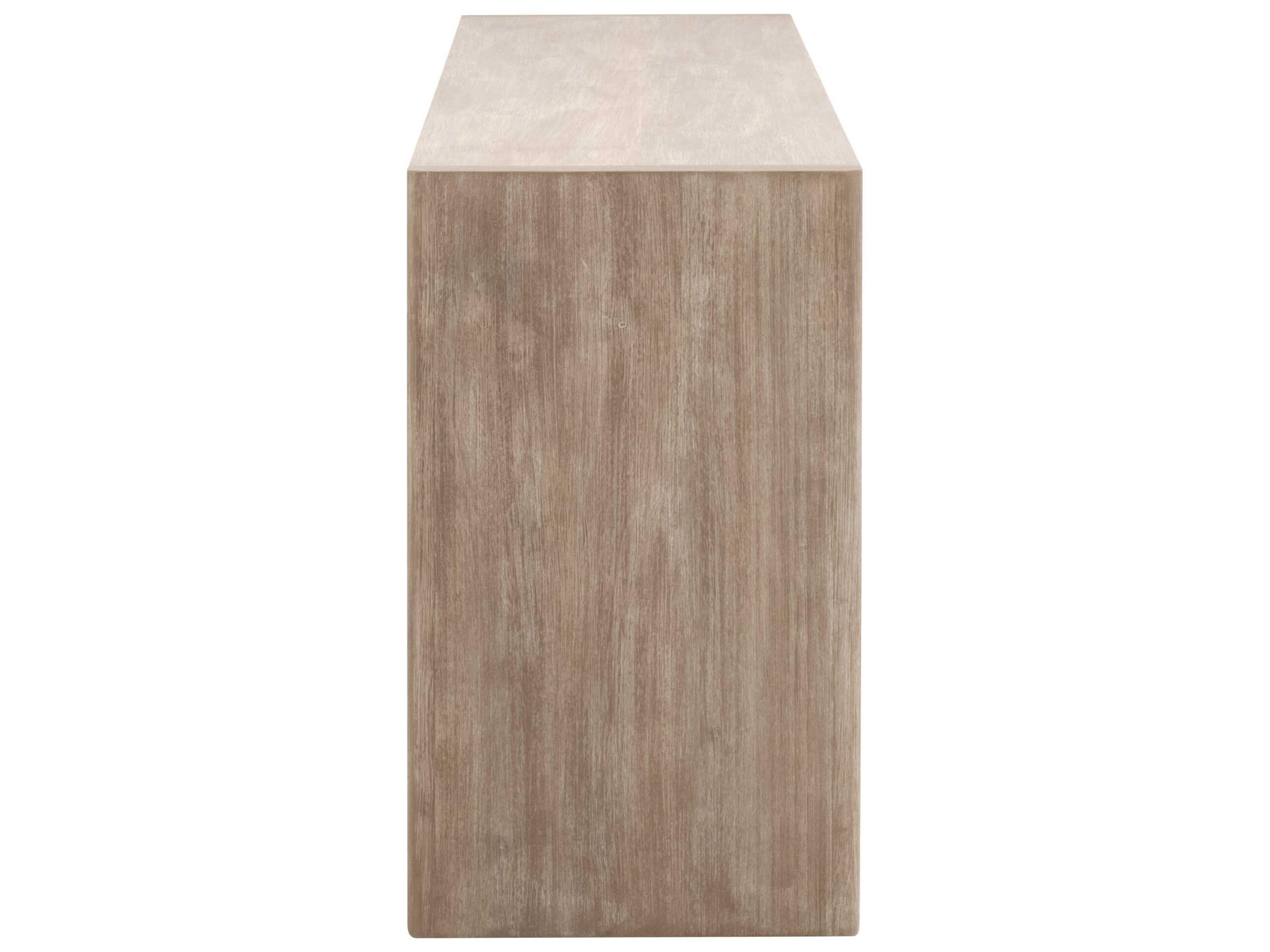 Essentials for Living Traditions 74" Halloway Acacia Wood Natural Gray Sideboard