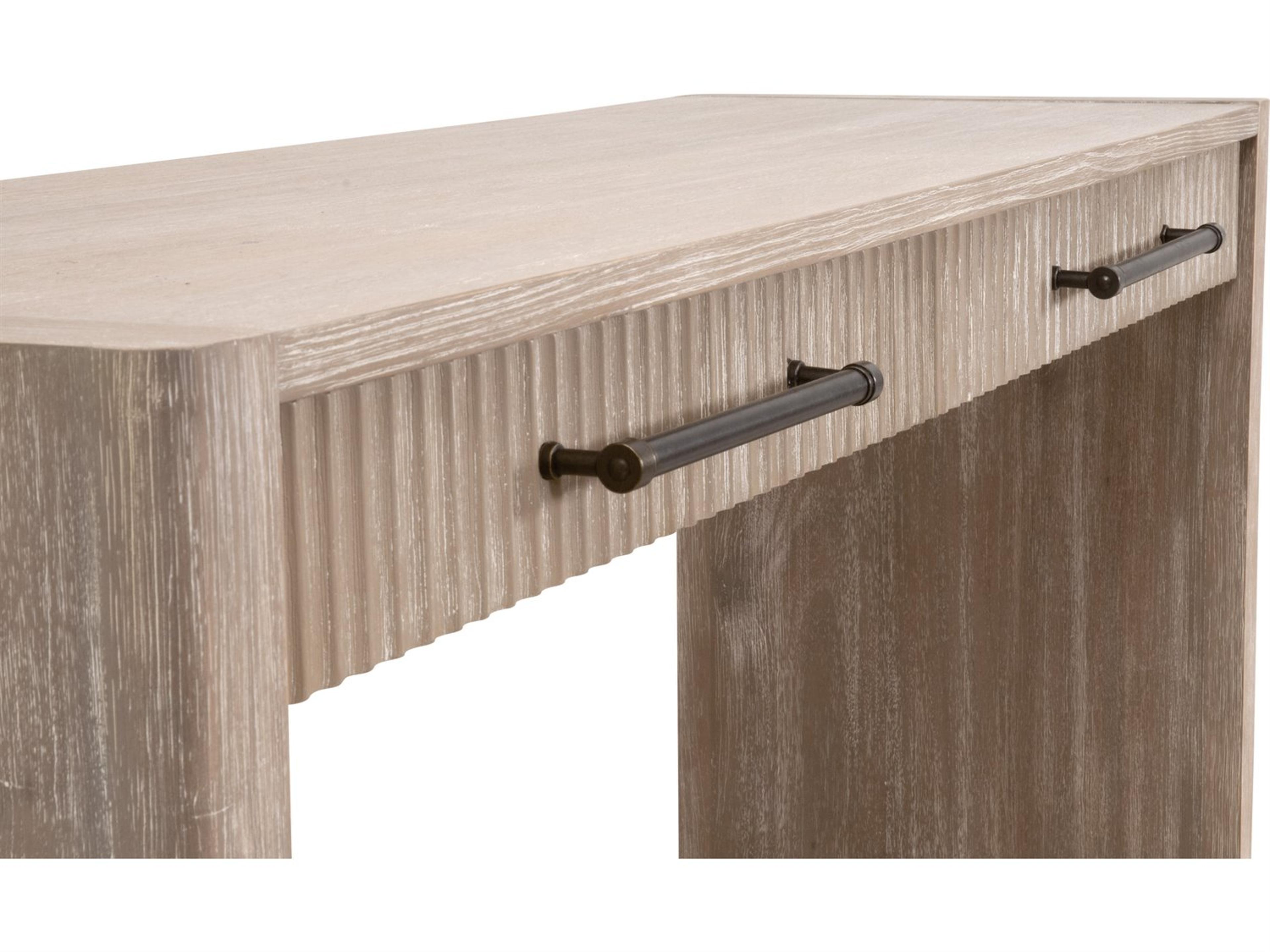 Essentials for Living Traditions Halloway Rectangular Wood Natural Gray Console Table