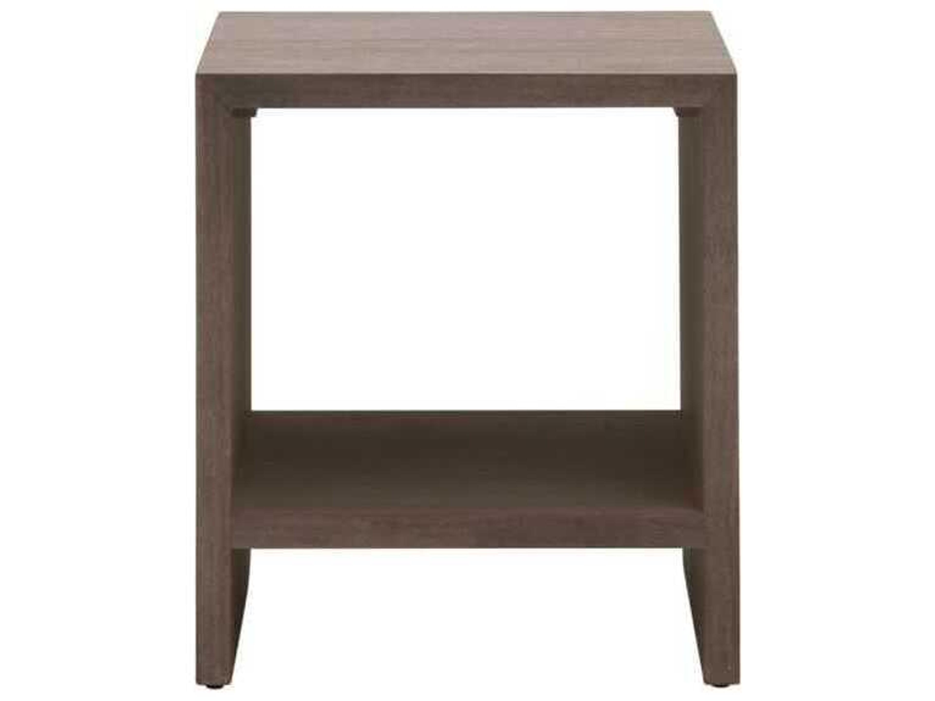 Essentials for Living Traditions Dovetail Square Wood Burnished Brown Acacia End Table