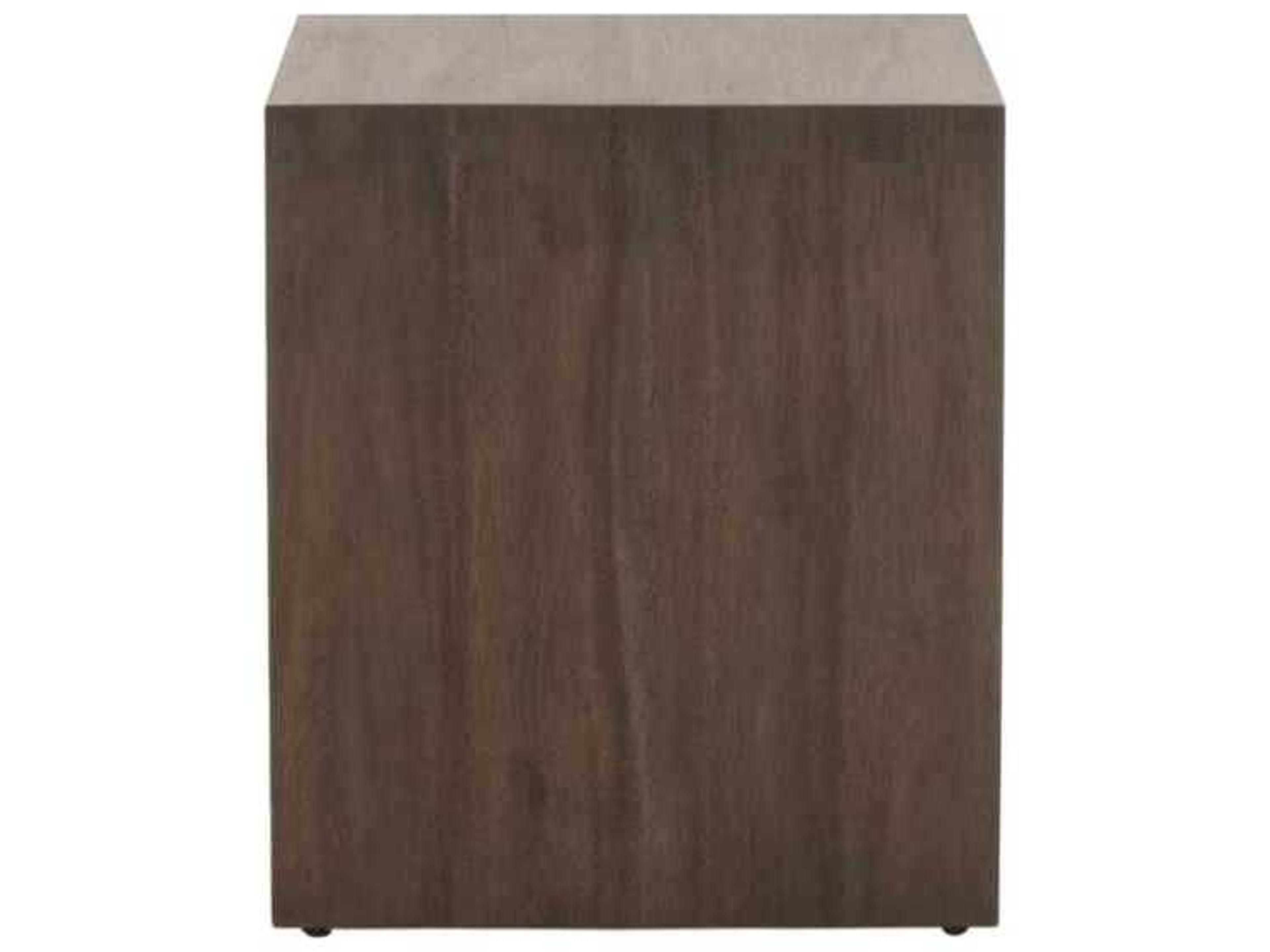 Essentials for Living Traditions Dovetail Square Wood Burnished Brown Acacia End Table