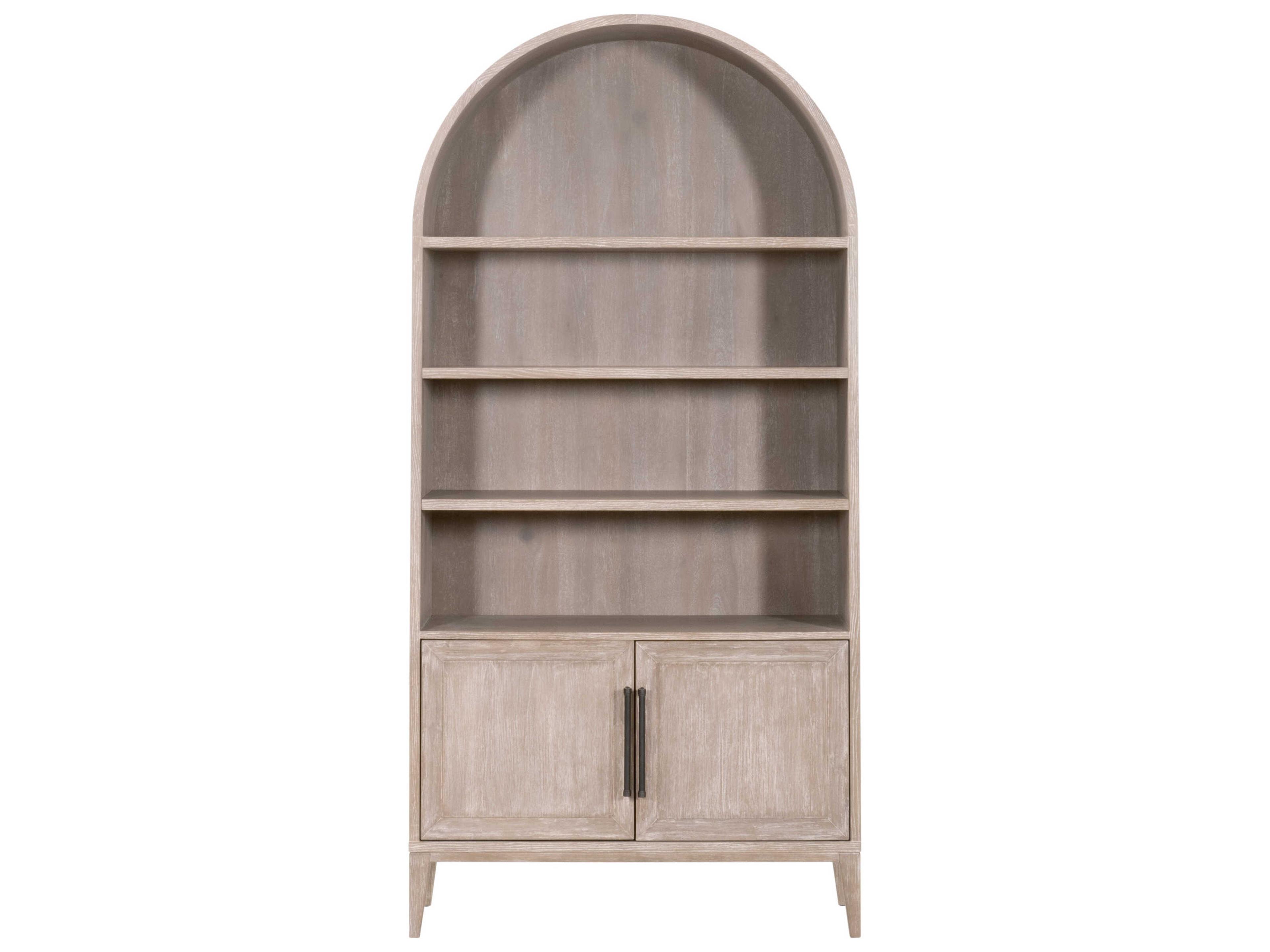Traditions Morris Natural Gray Acacia Bookcase - Thumbnail 2