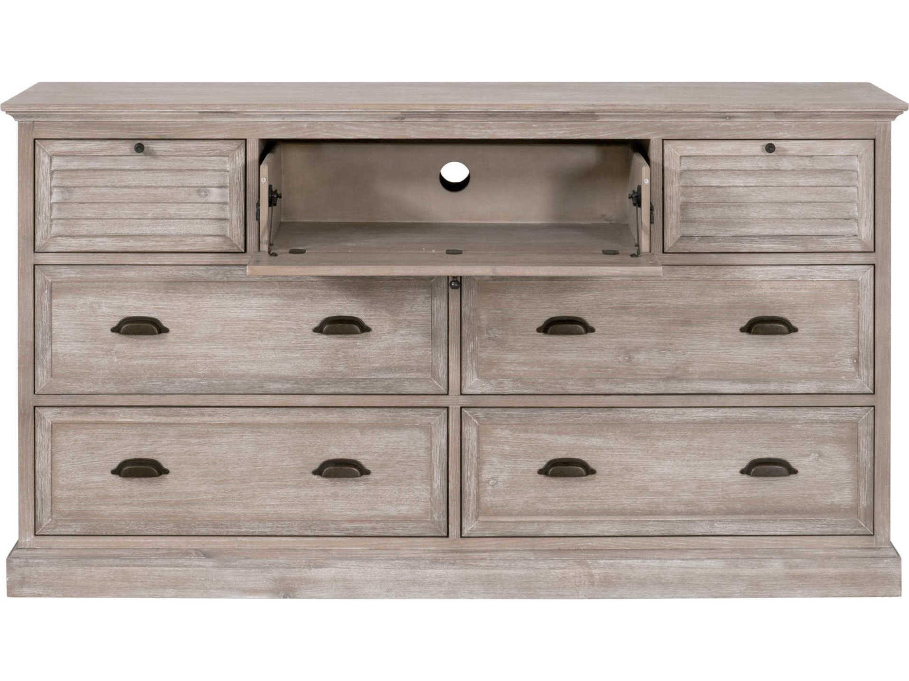 Essentials for Living Traditions Eden 7-Drawers Acacia Wood Double Dresser