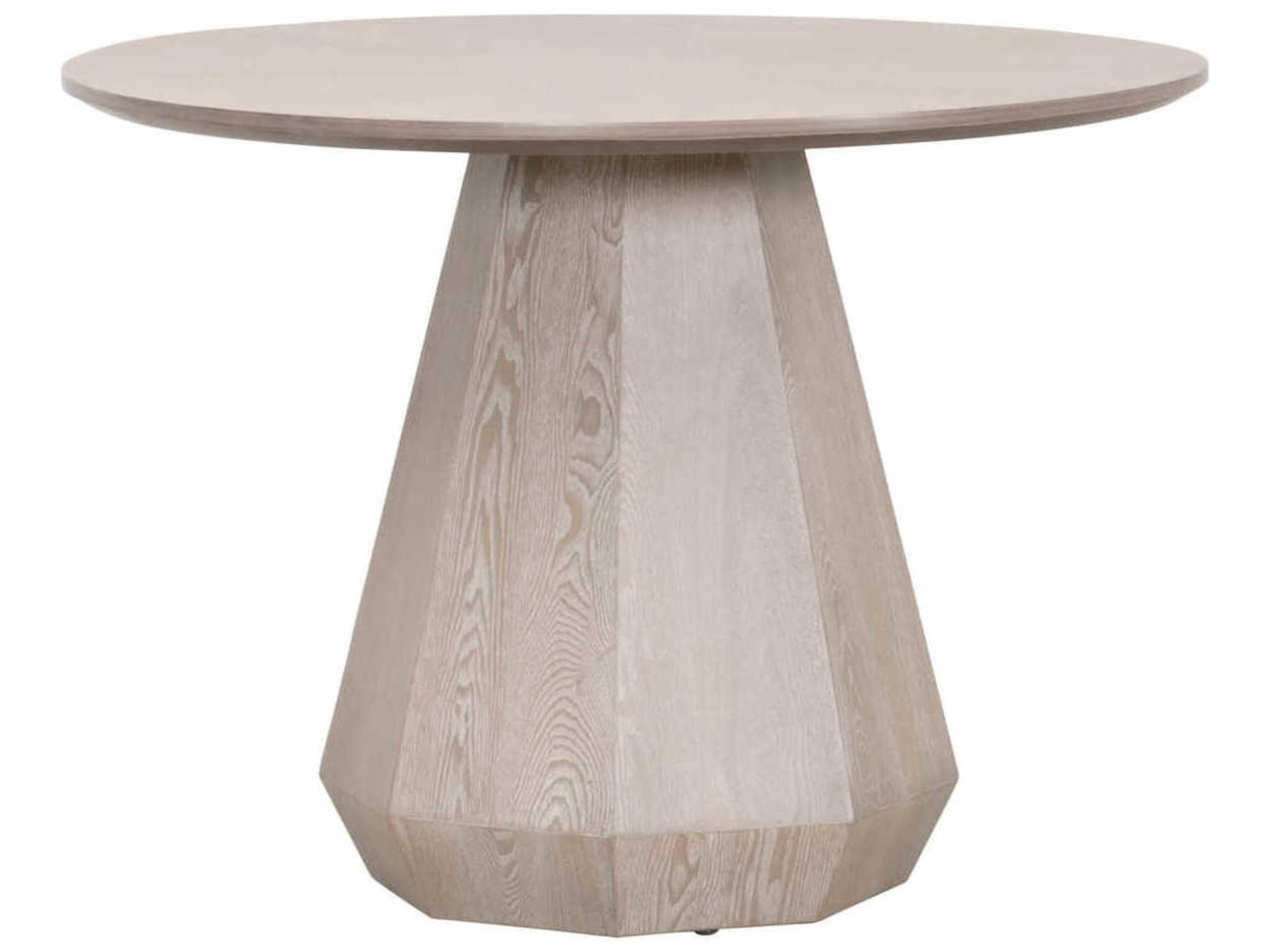 Essentials for Living Coulter Round Wood Natural Gray Ash Dining Table