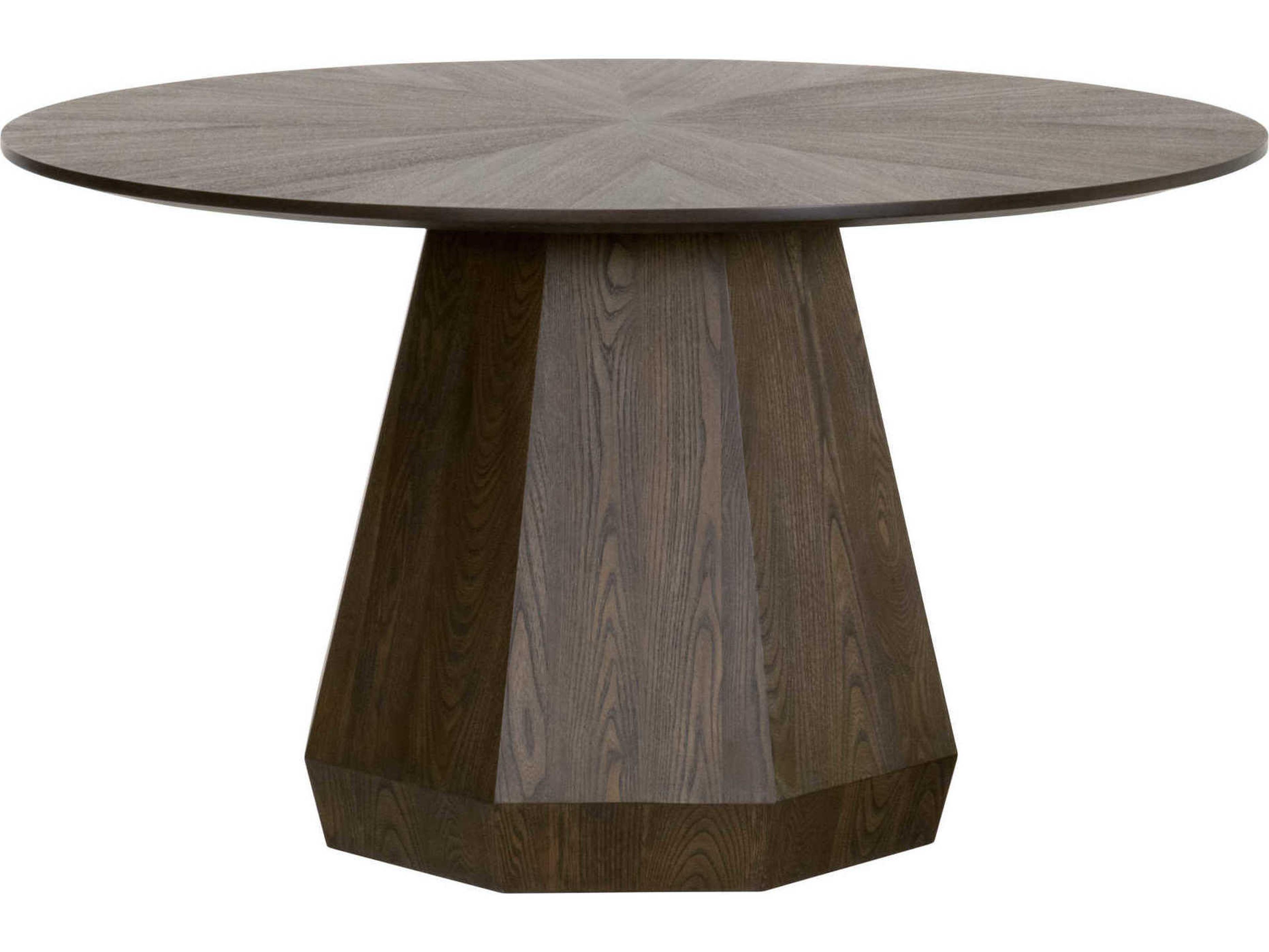 Essentials for Living Traditions Coulter Round Wood Burnished Brown Dining Table