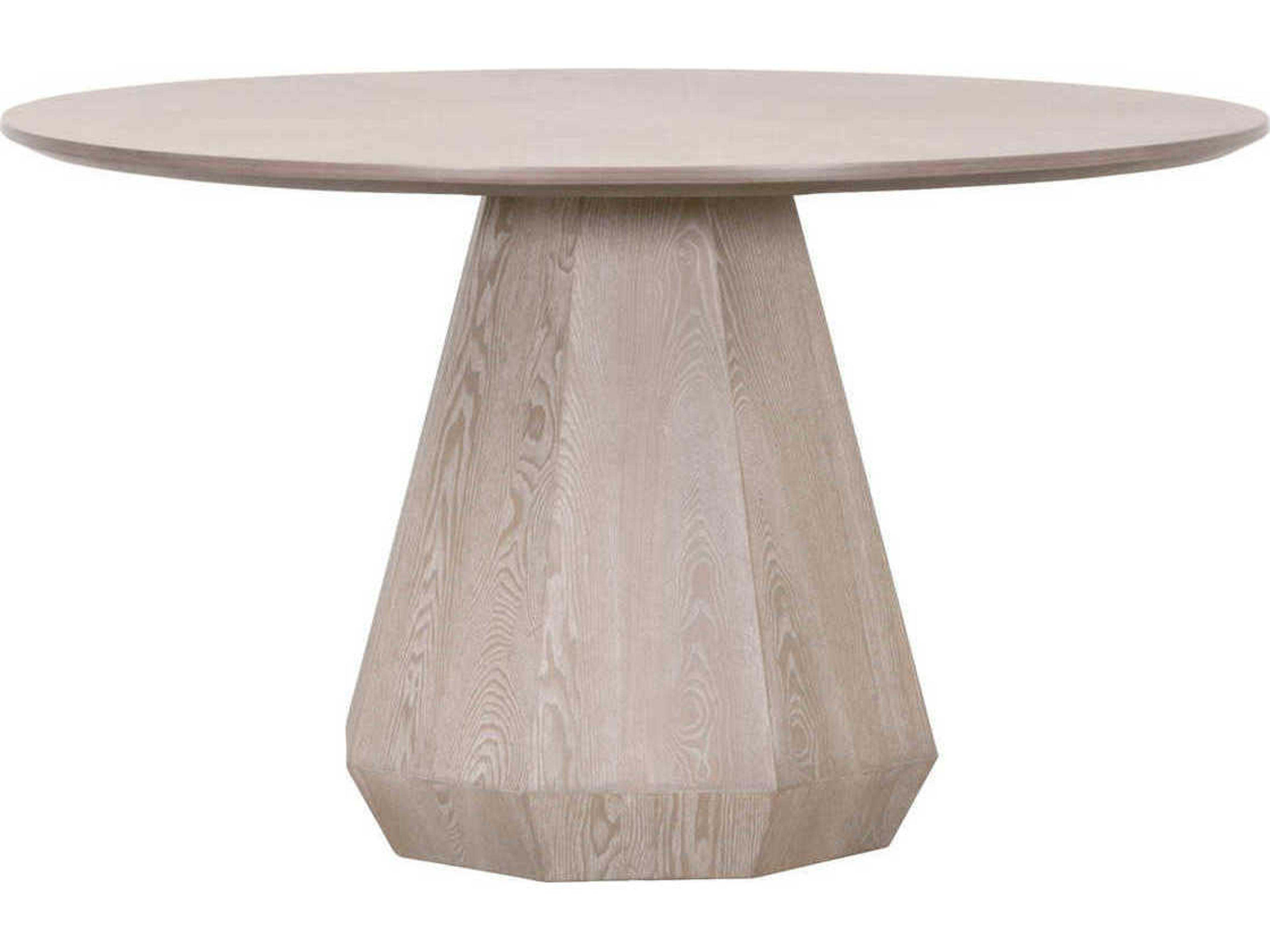 Coulter Round Wood Natural Gray Ash Dining Table